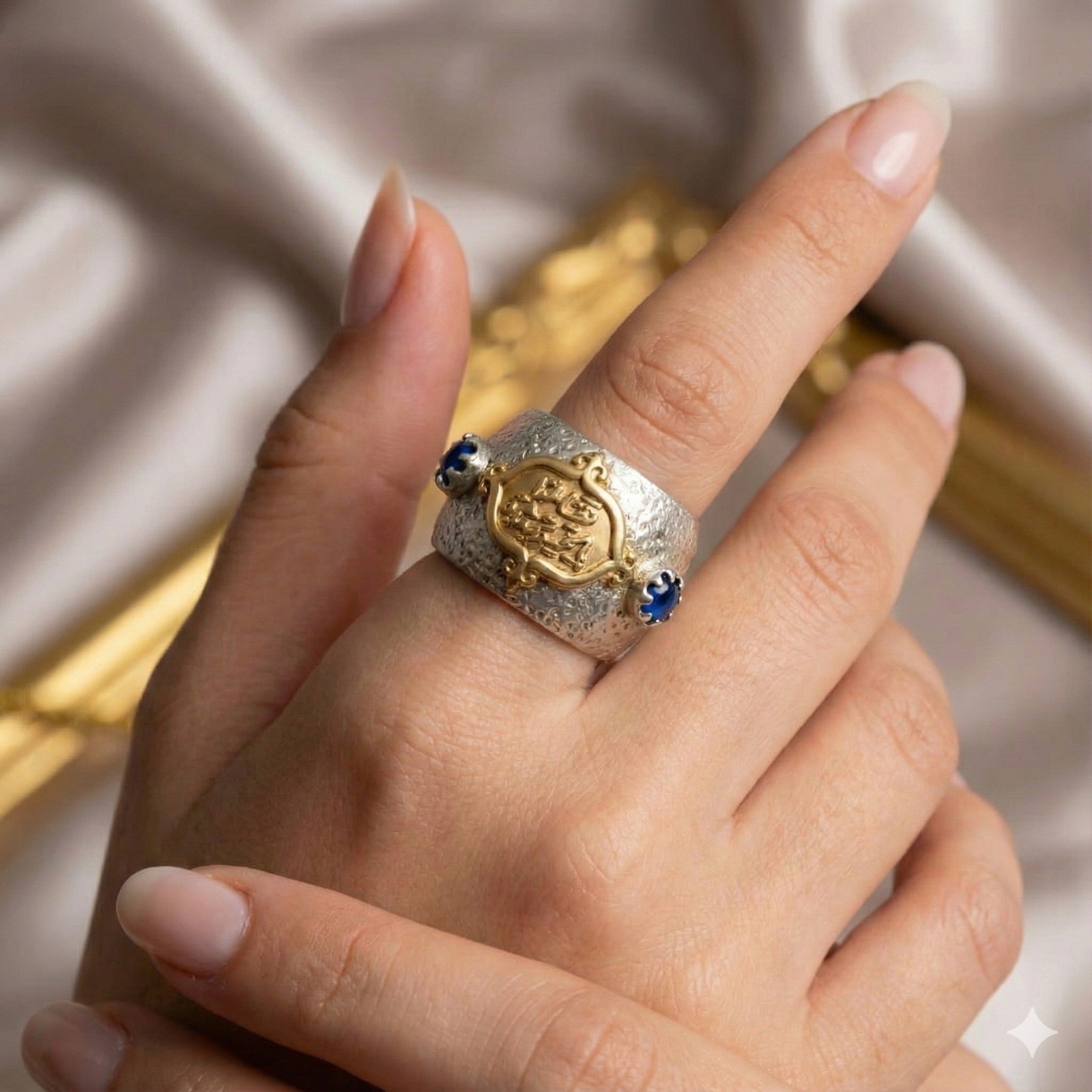 Calligraphy Collection," Hope For The Best To Find IT", Adjustable Ring