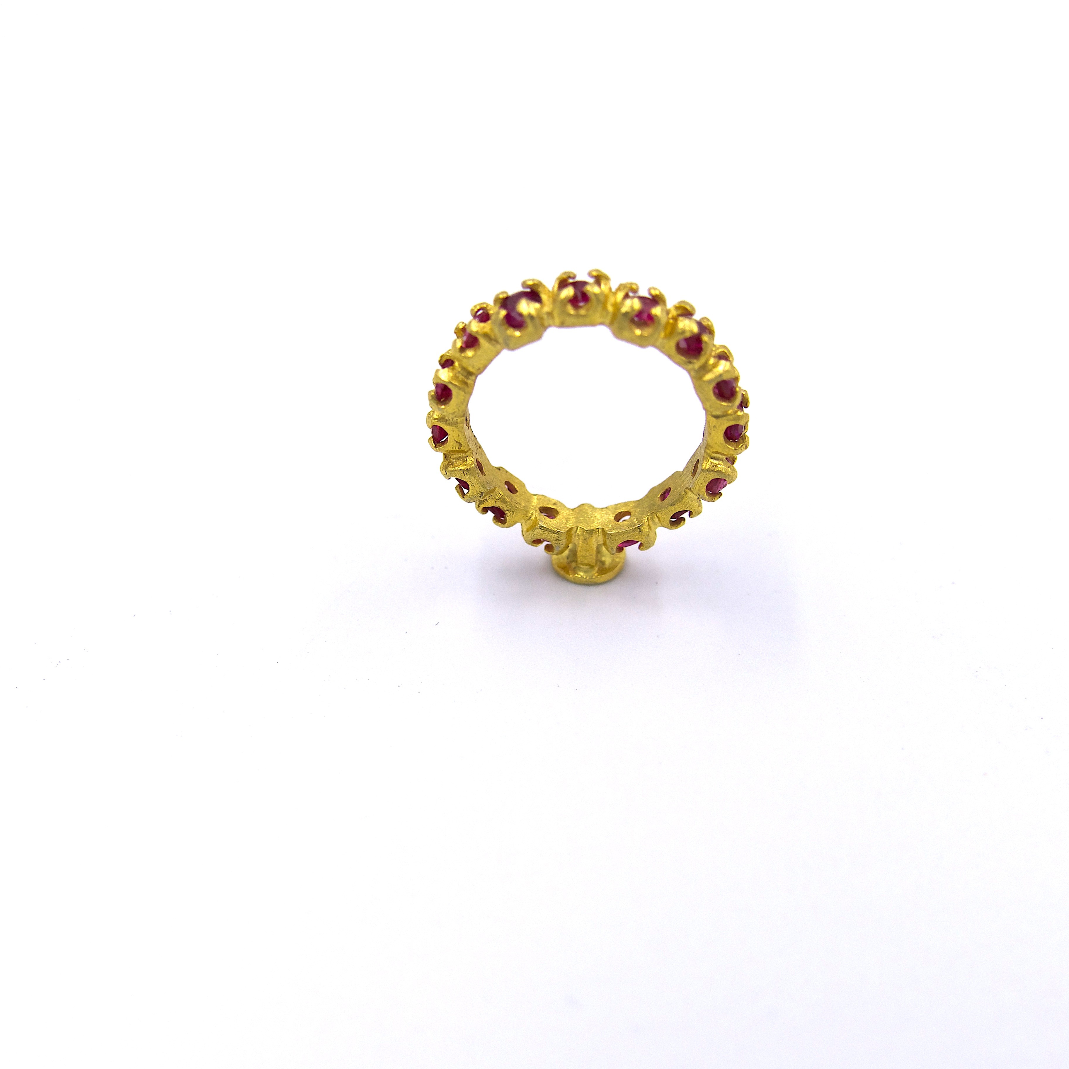 Just Rings Collection, with Synthetic Ruby ring