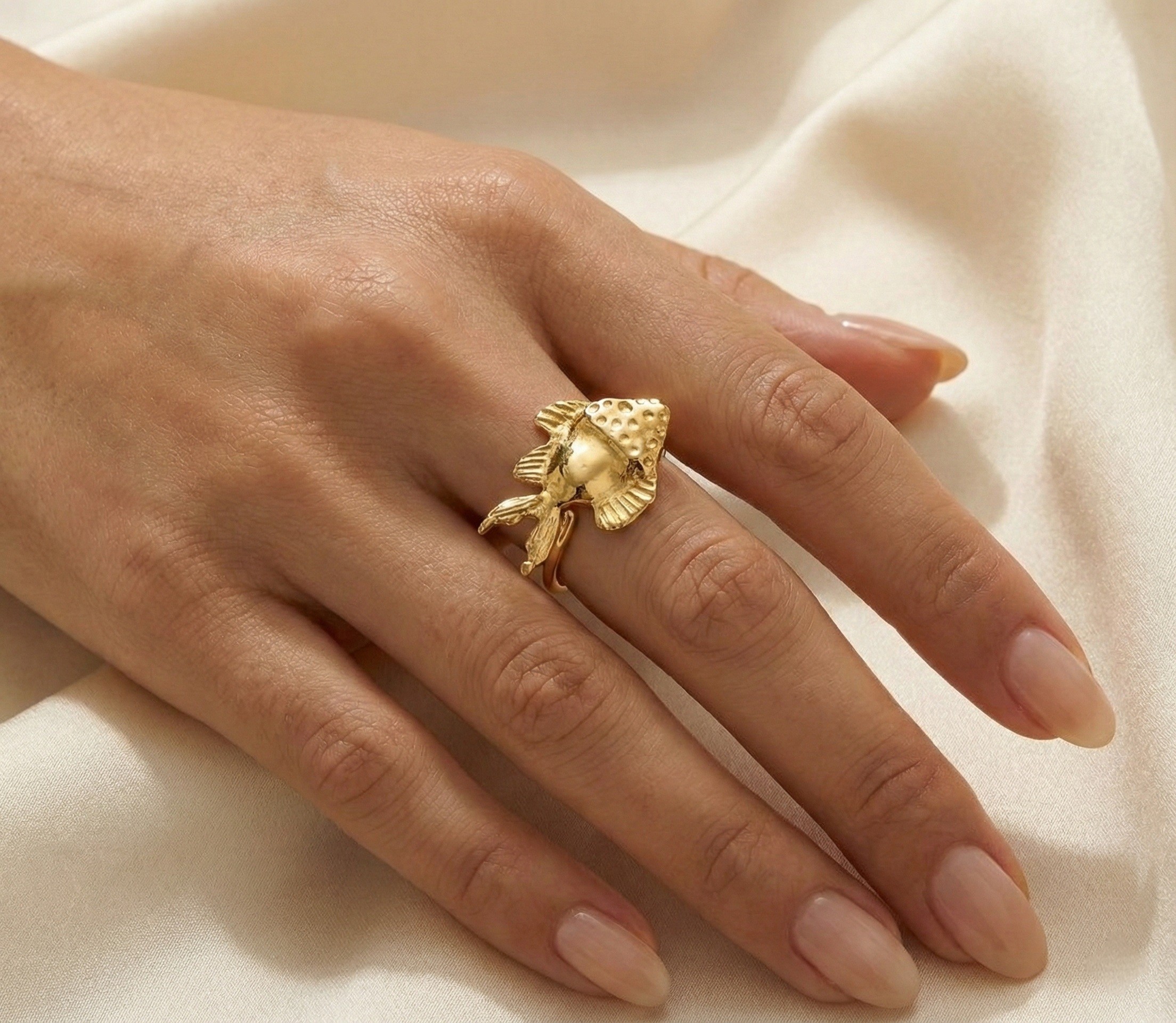 Pharaonic Collection, Nekhau Fish, Adjustable Ring