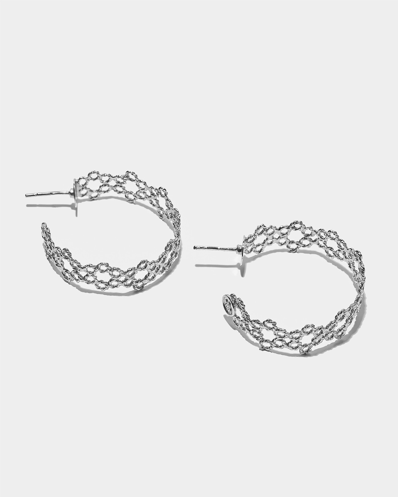 Handmade Dentellier Hoop Earrings