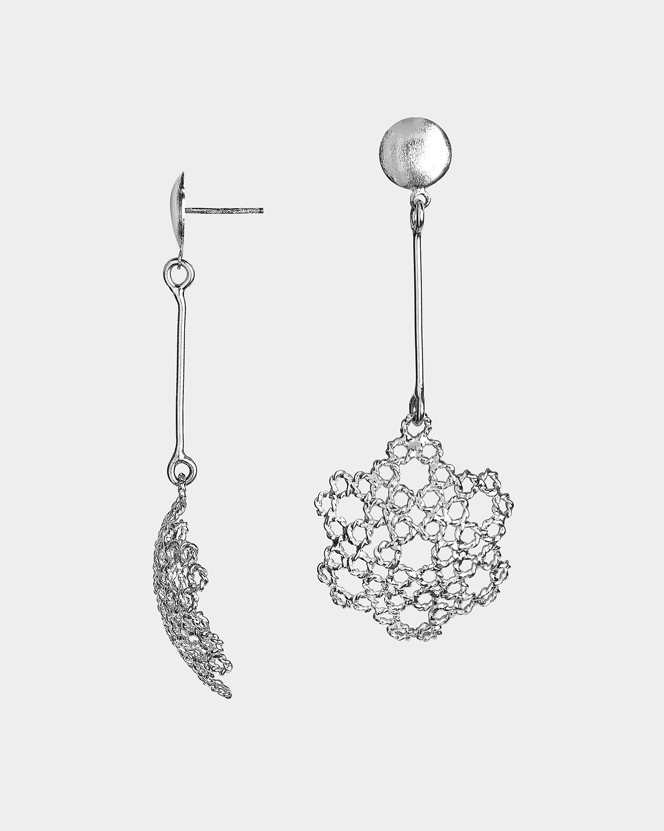 Handmade Dentellier Small & Medium Half Sphere Stud Earrings