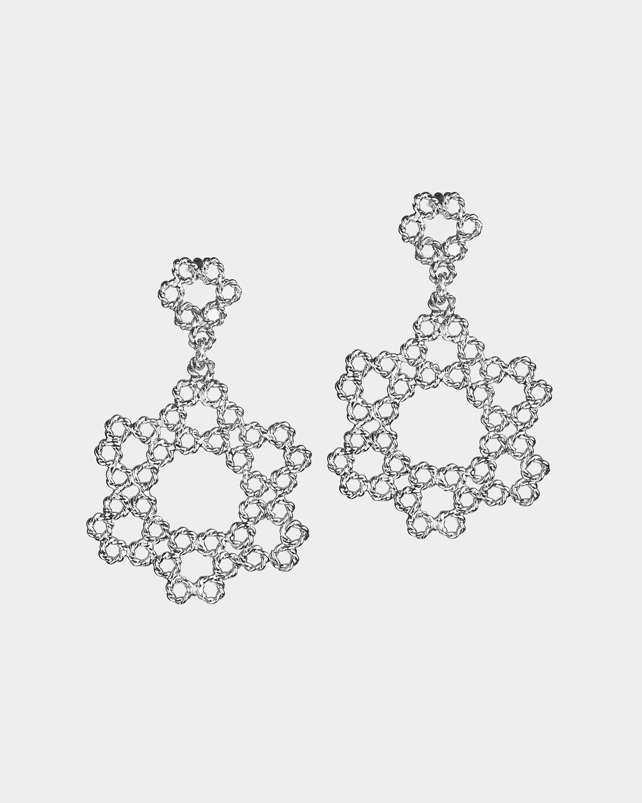 Handemade Dentellier Small & Medium Dentelle Flat Stud Earrings