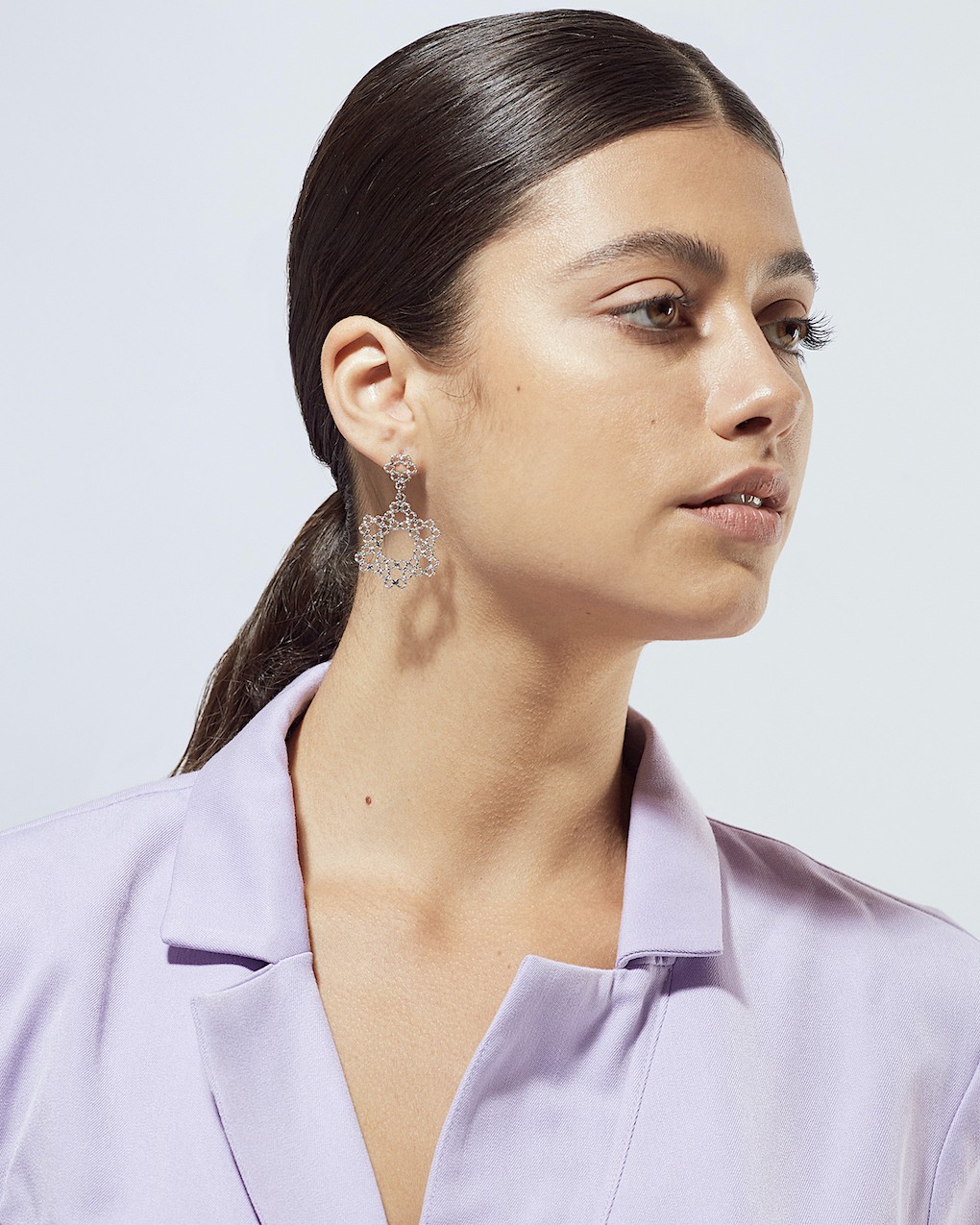 Handemade Dentellier Small & Medium Dentelle Flat Stud Earrings