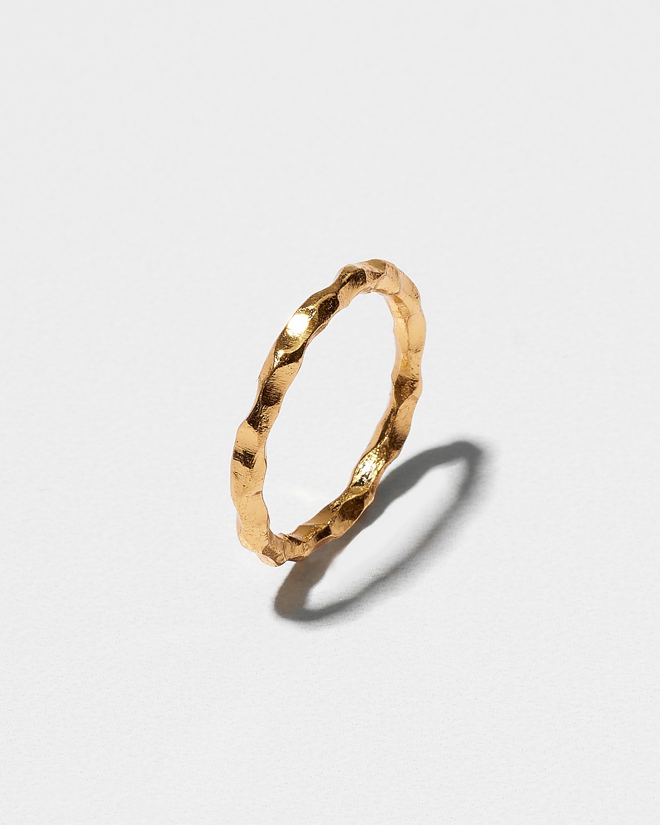 Handmade Stacking Grooves Ring Silver Jewelry
