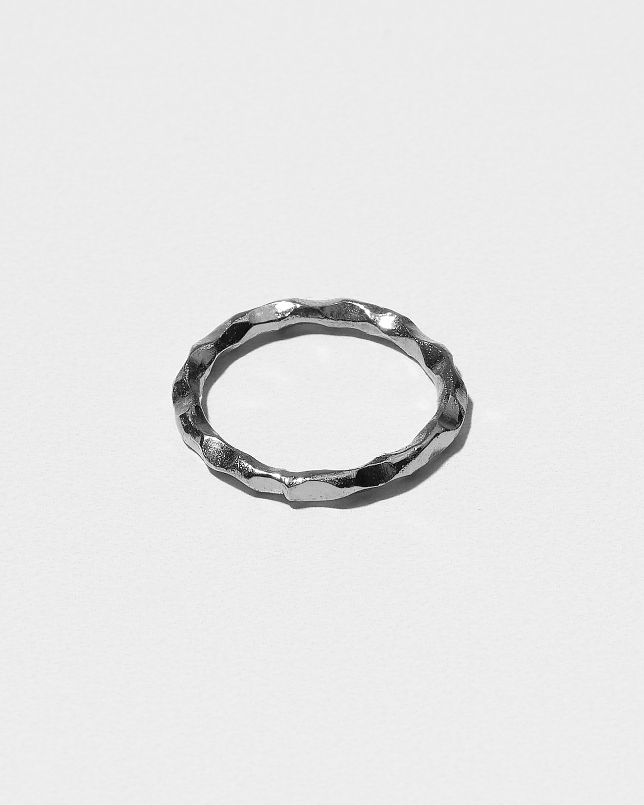 Handmade Stacking Grooves Ring Silver Jewelry
