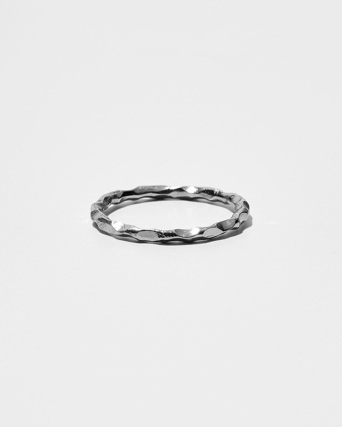 Handmade Stacking Grooves Ring Silver Jewelry