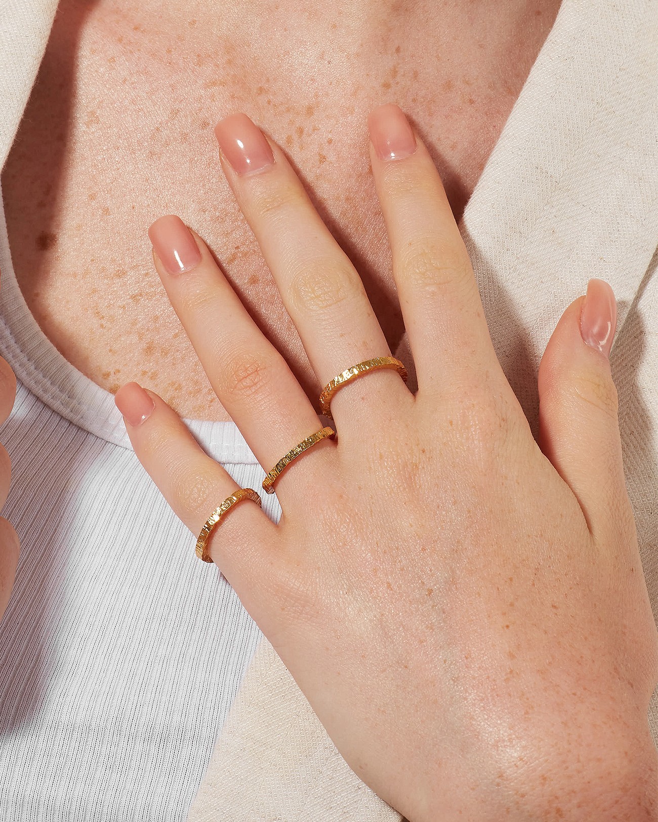 Handmade Stacking Lines Ring Silver Jewelry
