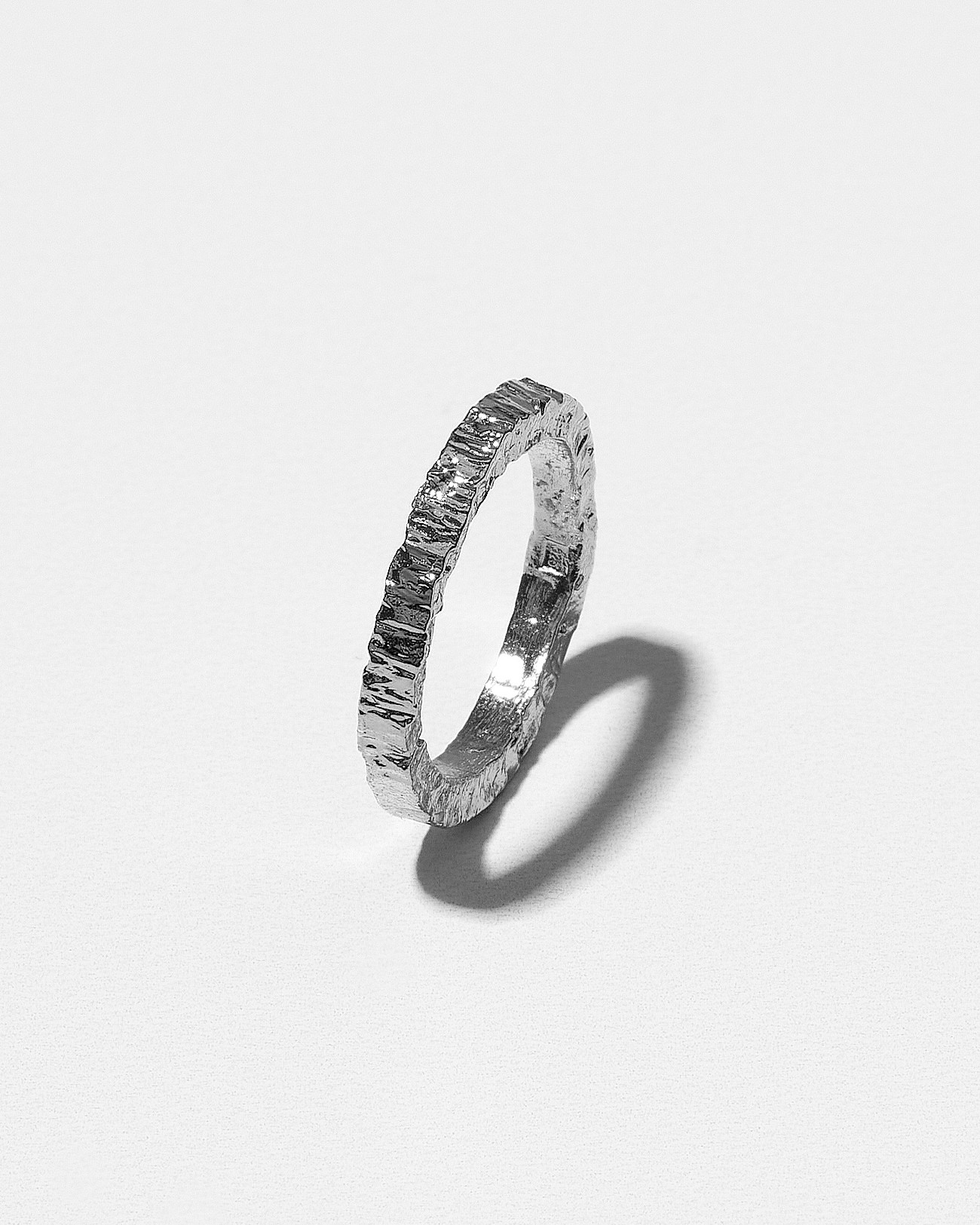 Handmade Stacking Lines Ring Silver Jewelry