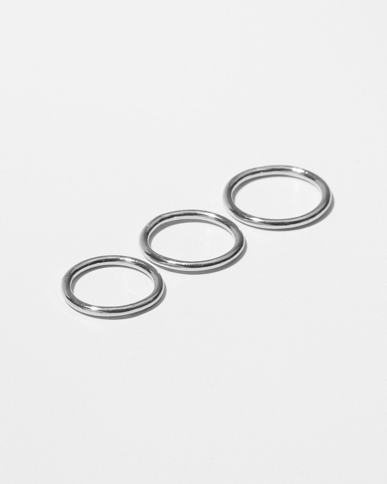 Handmade Stacking Plain Ring Silver Jewelry