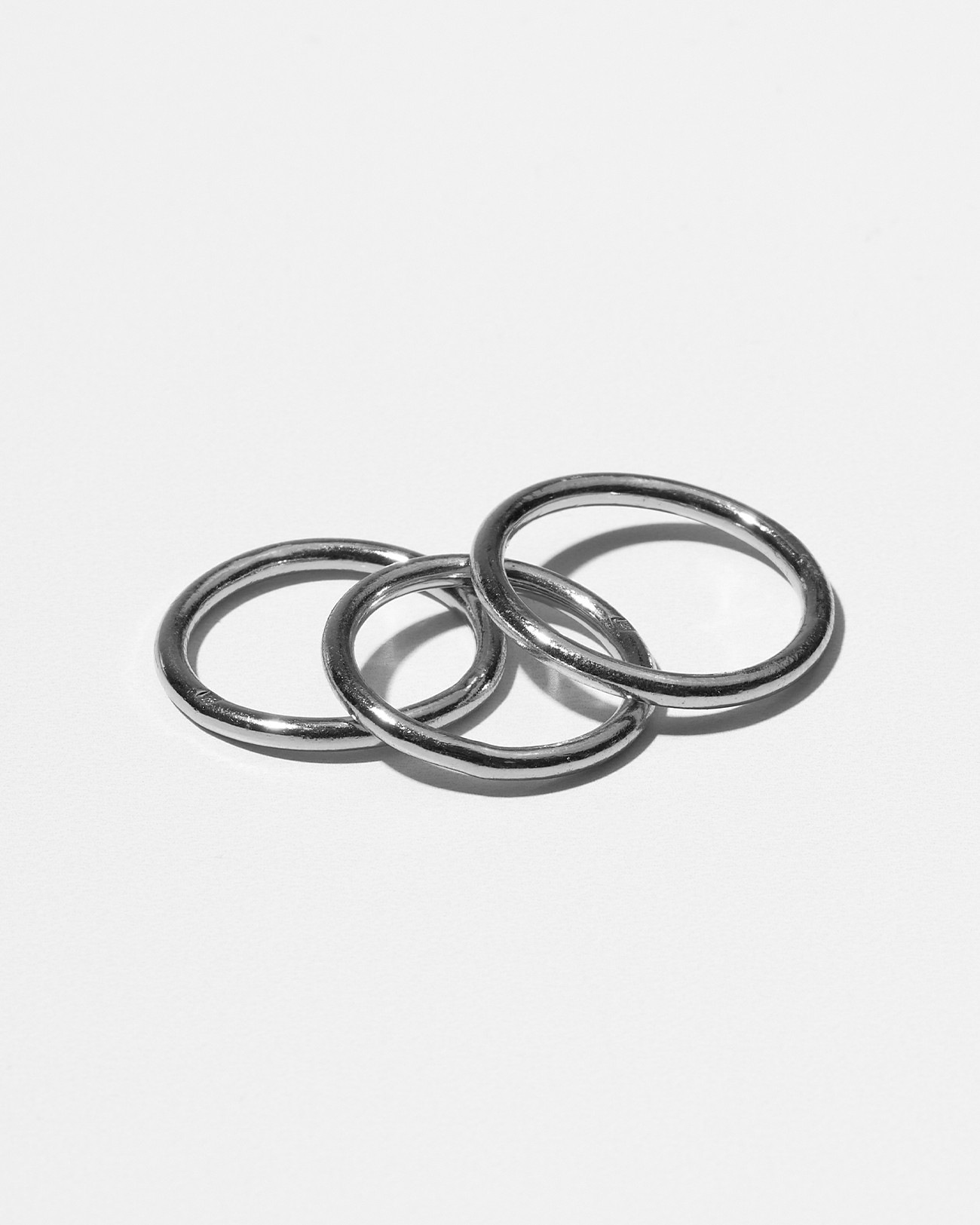 Handmade Stacking Plain Ring Silver Jewelry