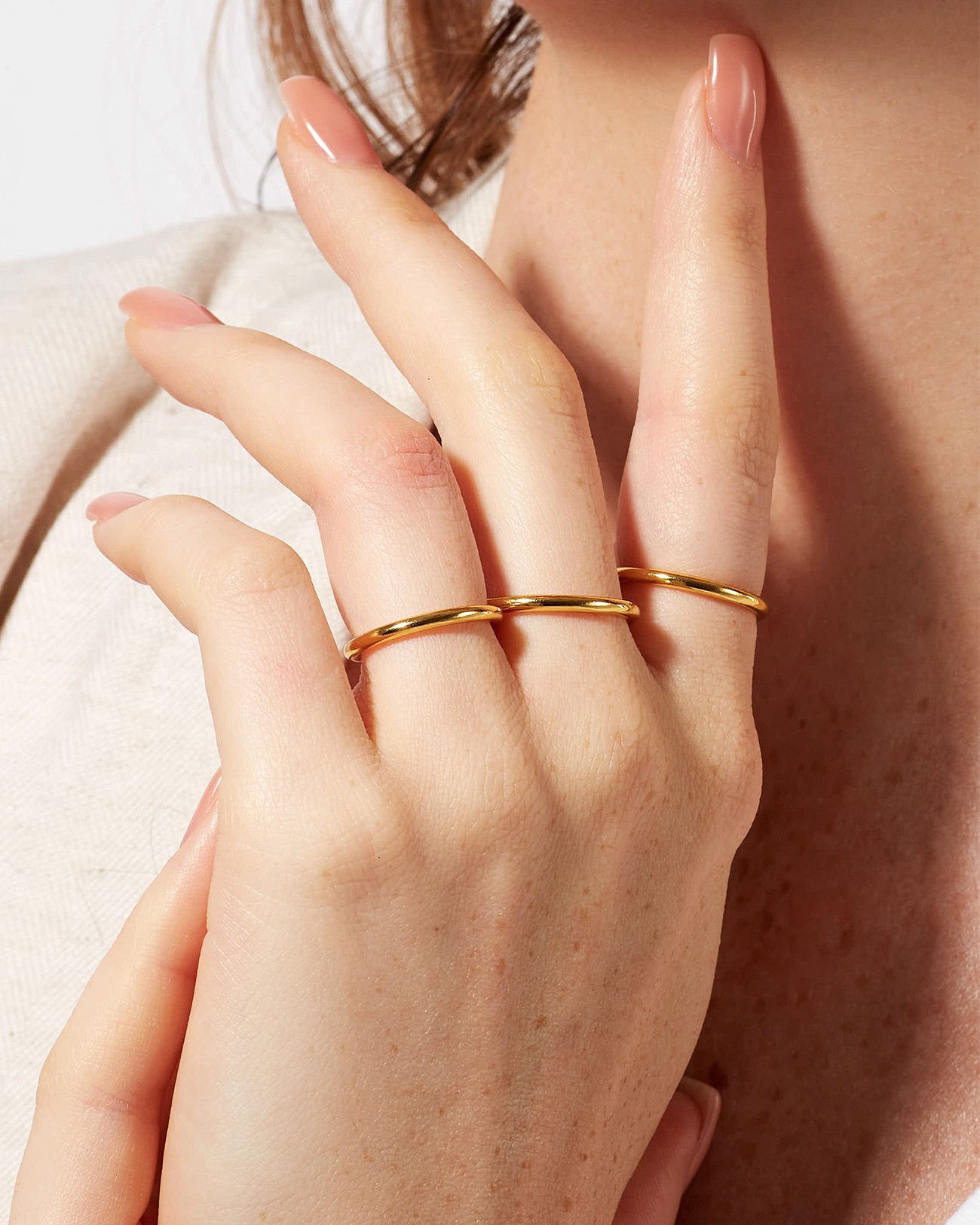 Handmade Stacking Plain Ring Silver Jewelry