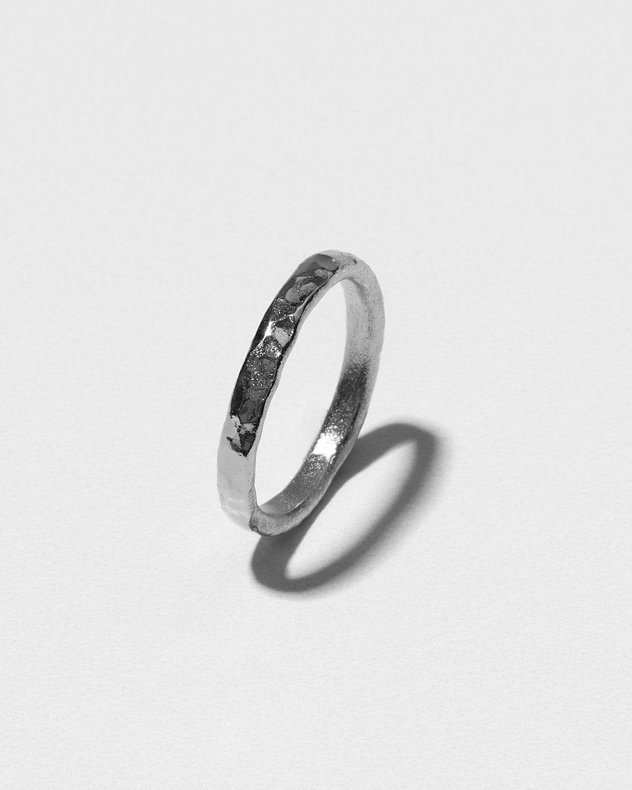 Handmade Stacking Round Ring Silver Jewelry