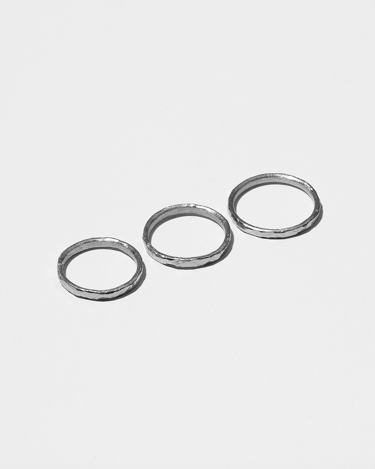 Handmade Stacking Round Ring Silver Jewelry