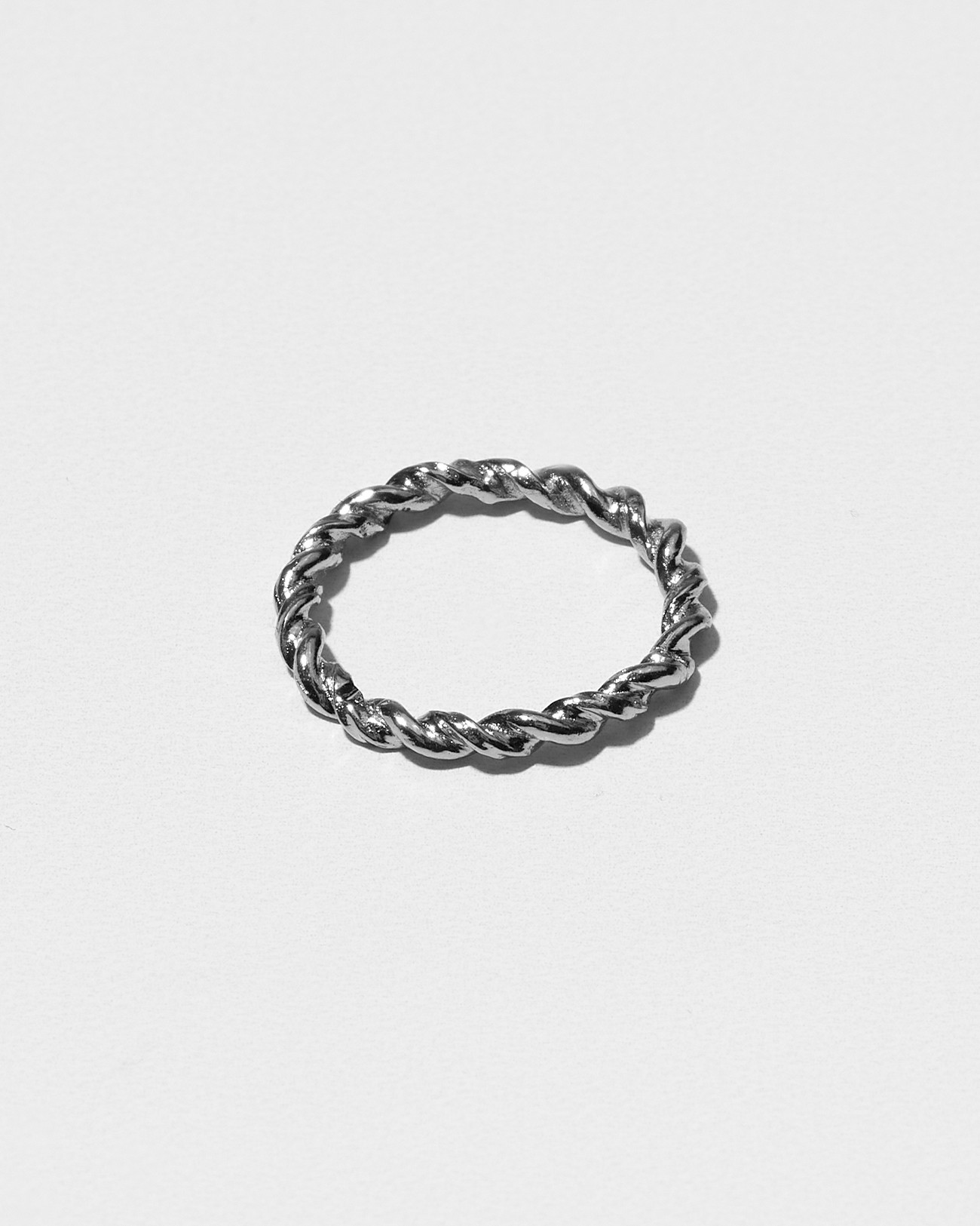Handmade Stacking Twisted Ring Silver Jewelry