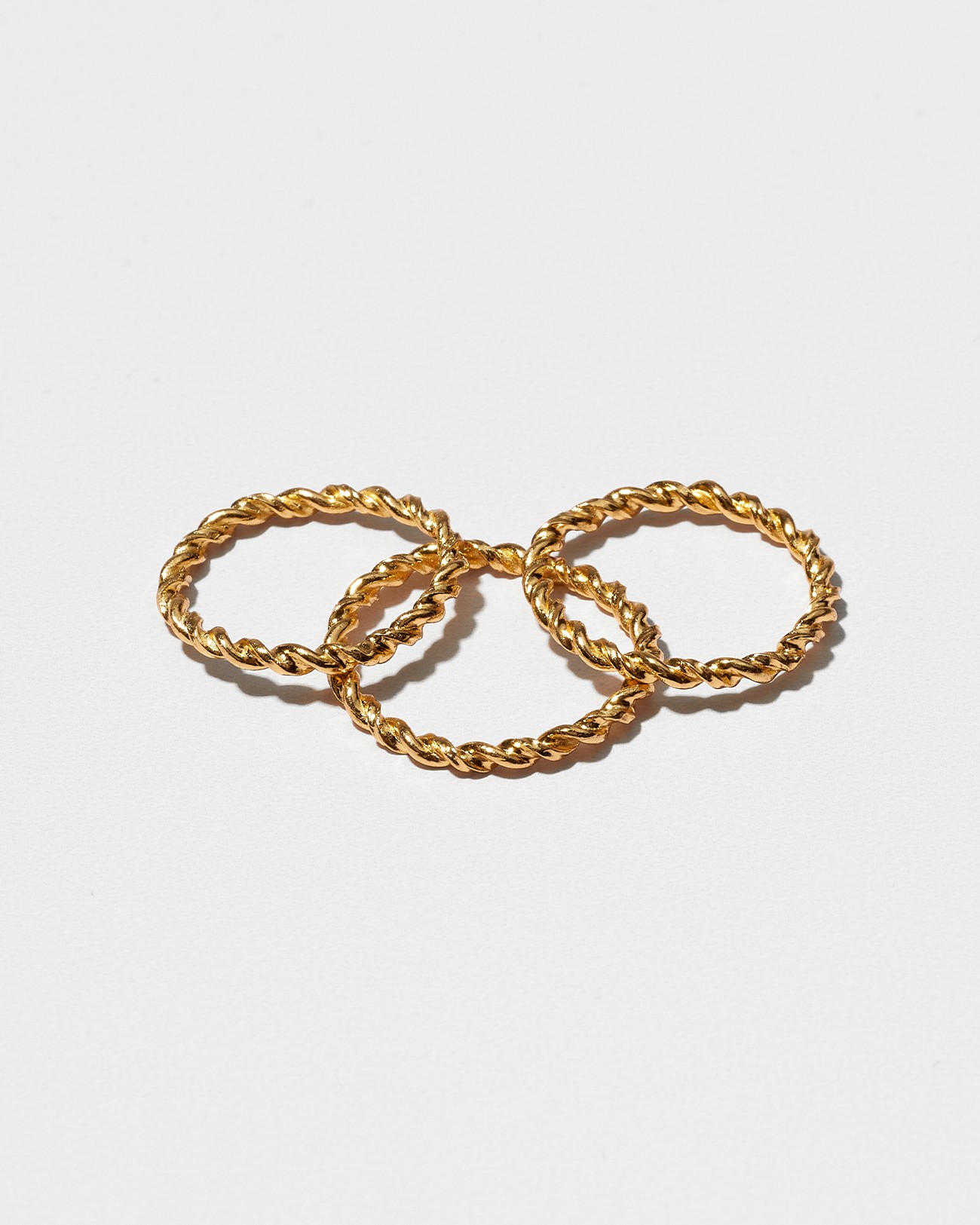 Handmade Stacking Twisted Ring Silver Jewelry