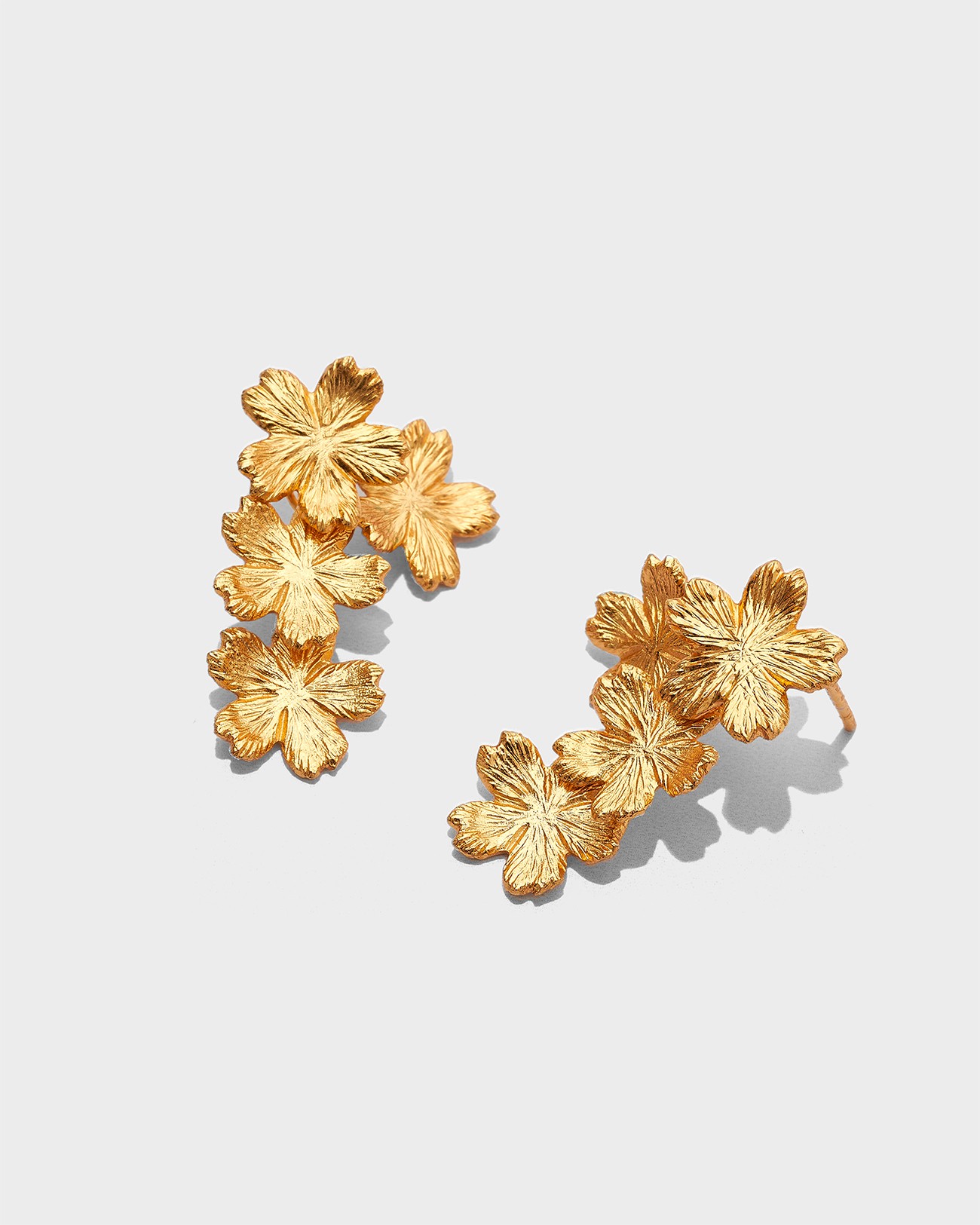 Handmade Flowers Stud Earrings