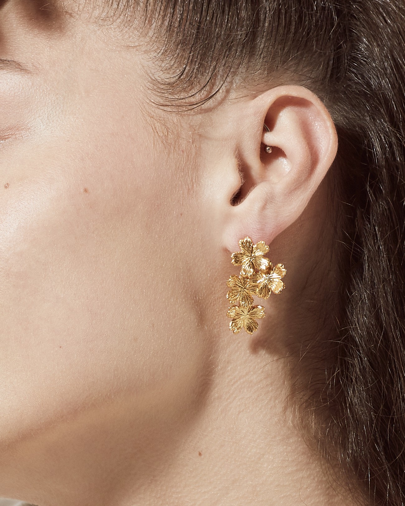 Handmade Flowers Stud Earrings