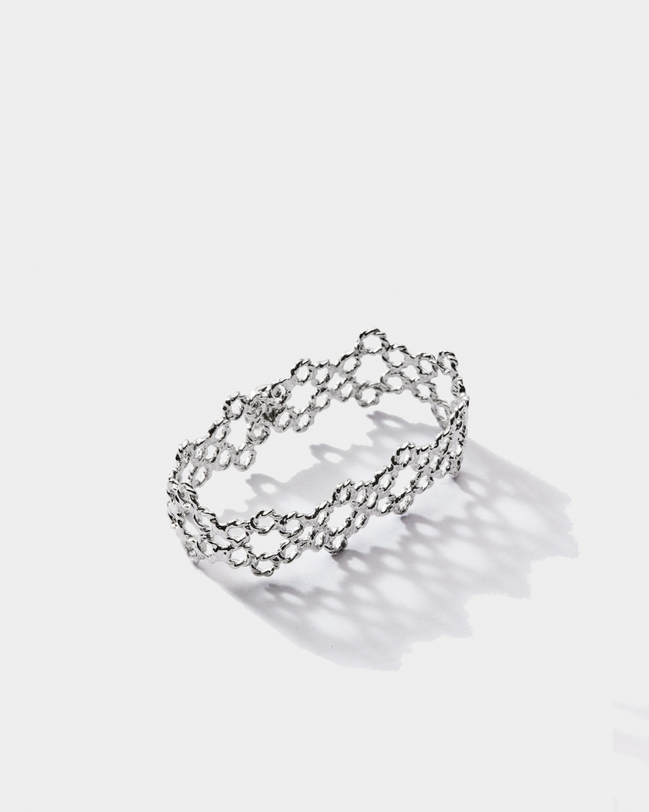 Handmade Dentellier Double Fingers Band Ring