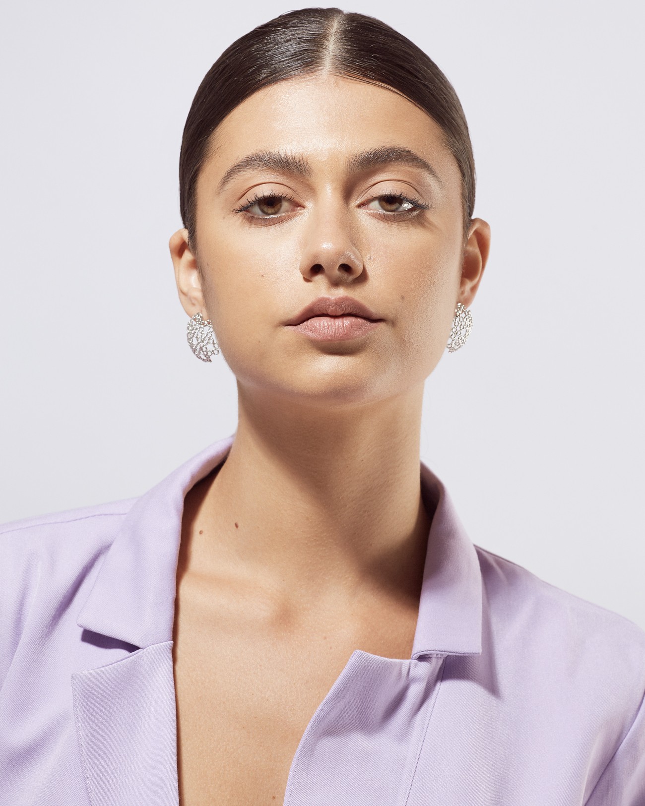 Handmade Dentellier Half Sphere Earrings