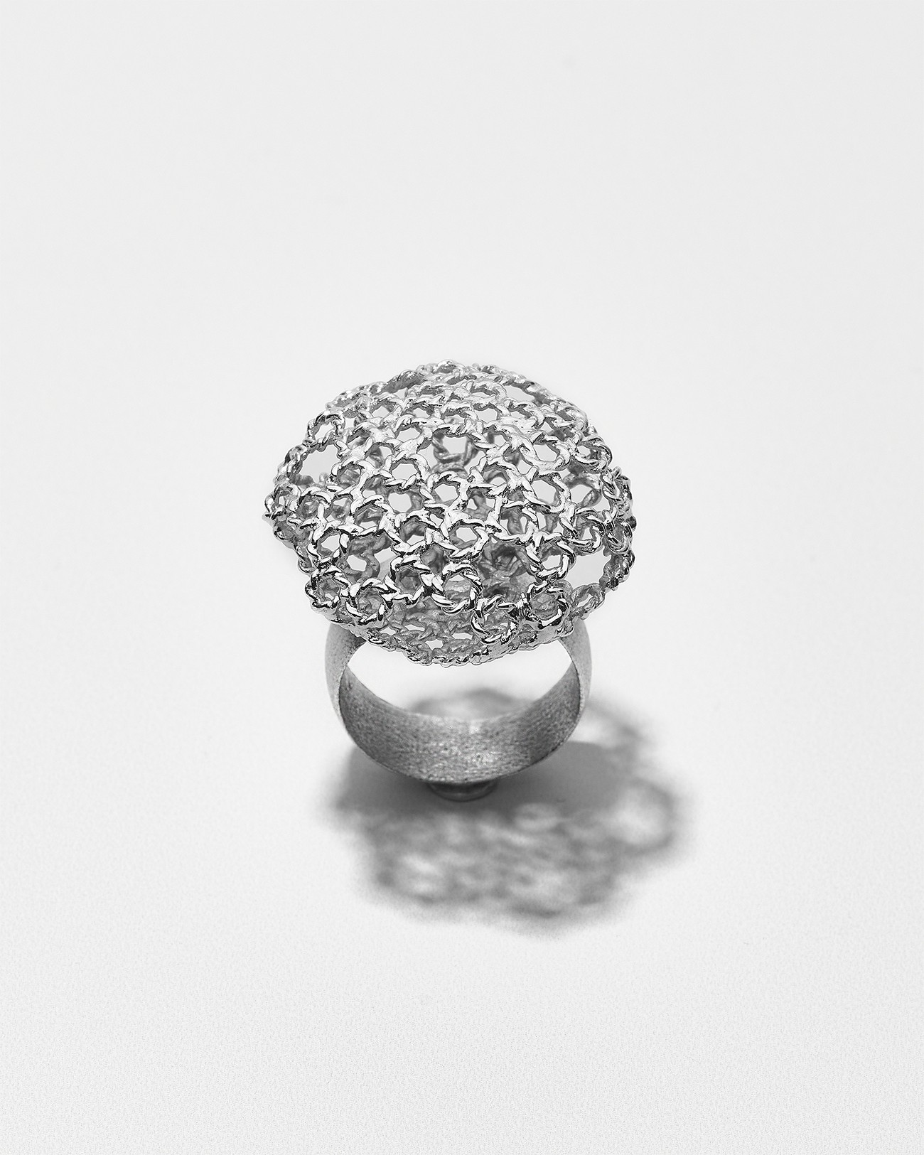 Handmade Dentellier Sphere Ring