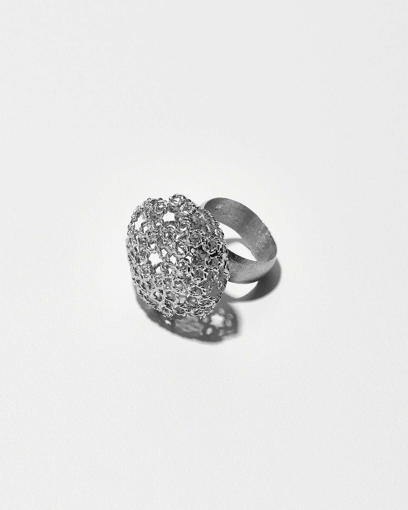 Handmade Dentellier Sphere Ring