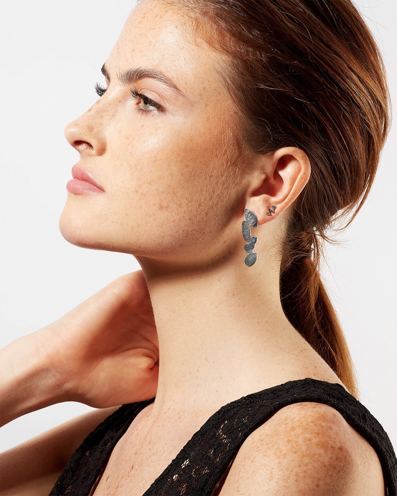 Handmade Essential Long Pure Silver Drop Earrings