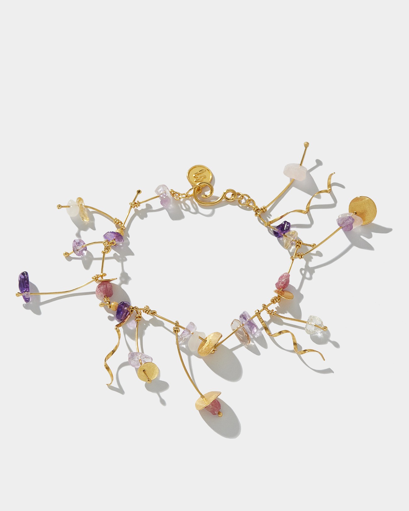 La Joie Amethyst, Tourmaline & Rose Quartz Bracelet