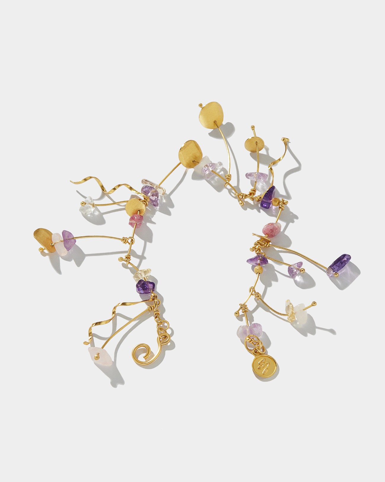 La Joie Amethyst, Tourmaline & Rose Quartz Bracelet