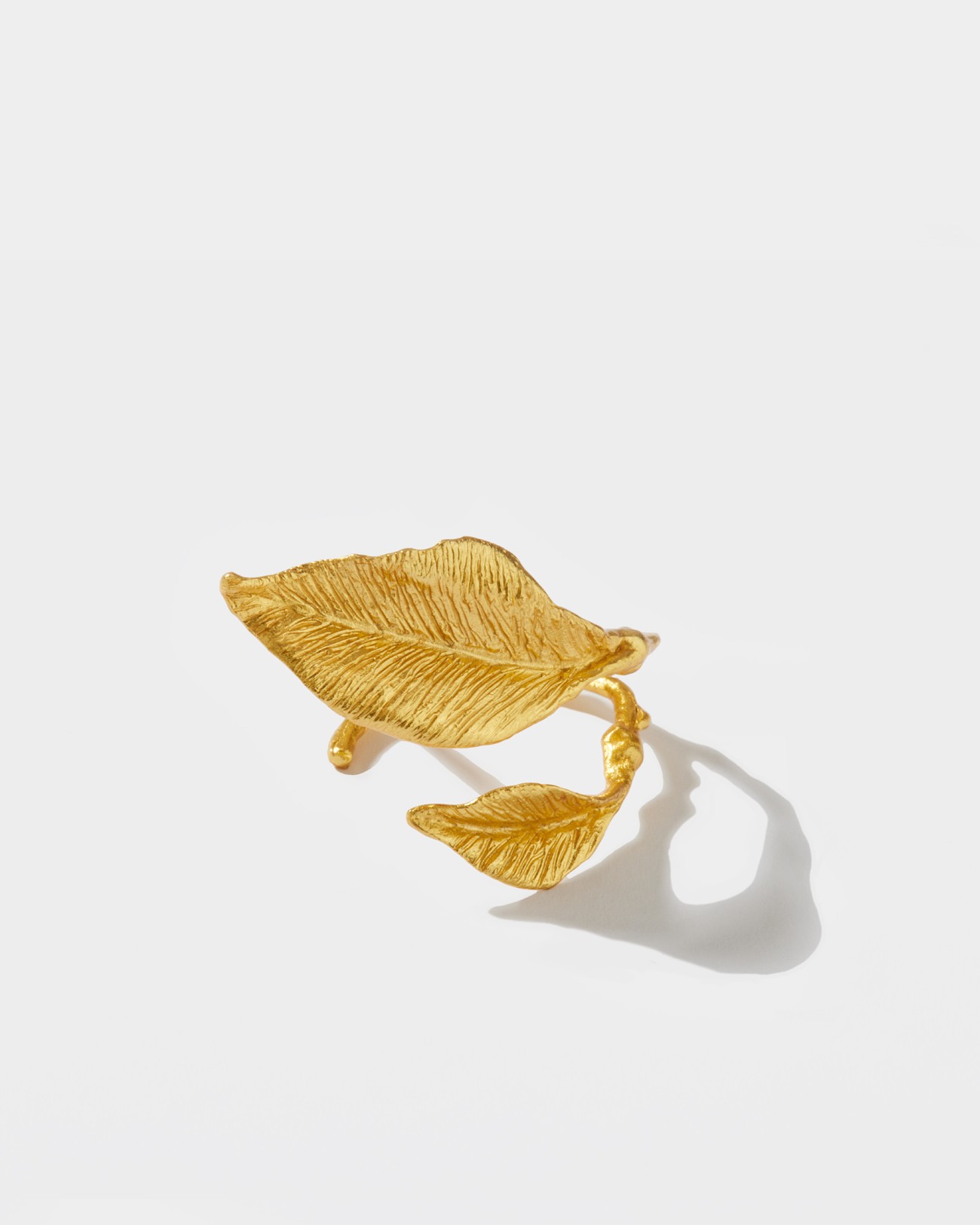 Flowery Collection , Engraved Leaf Ring