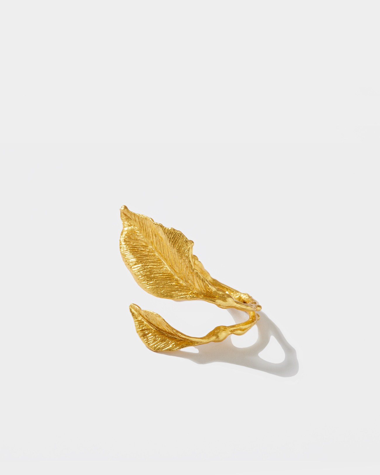 Flowery Collection , Engraved Leaf Ring