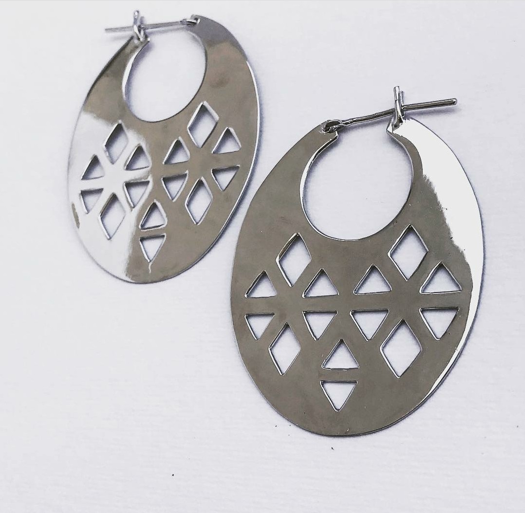 Falahy Collection , Big Oval Earring