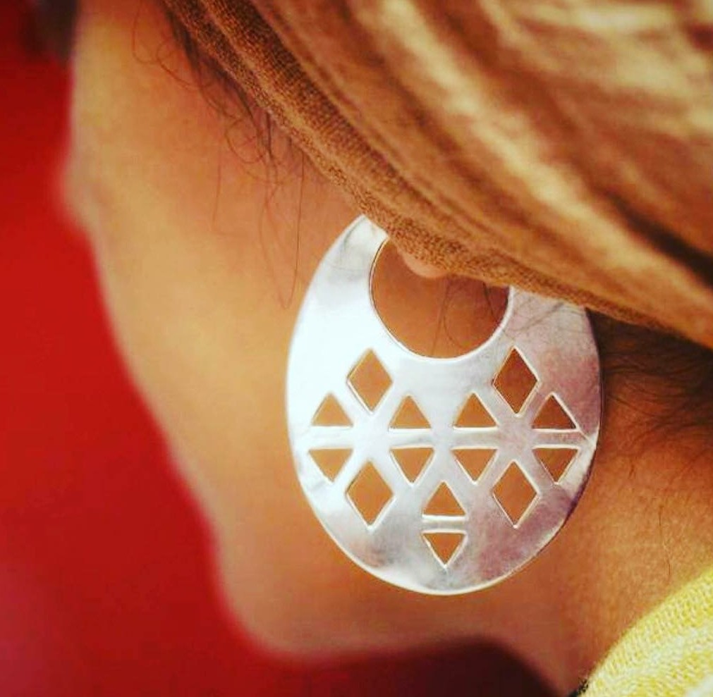 Falahy Collection , Big Oval Earring