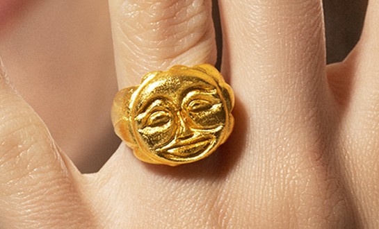 Handmade Sun Signet Ring