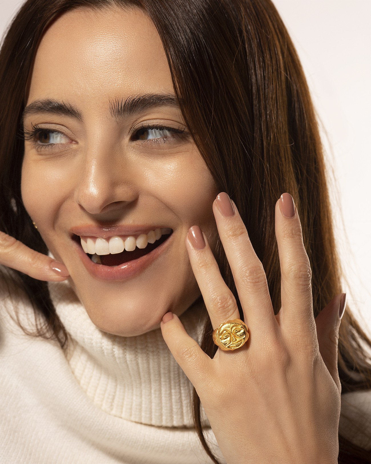 Handmade Sun Signet Ring