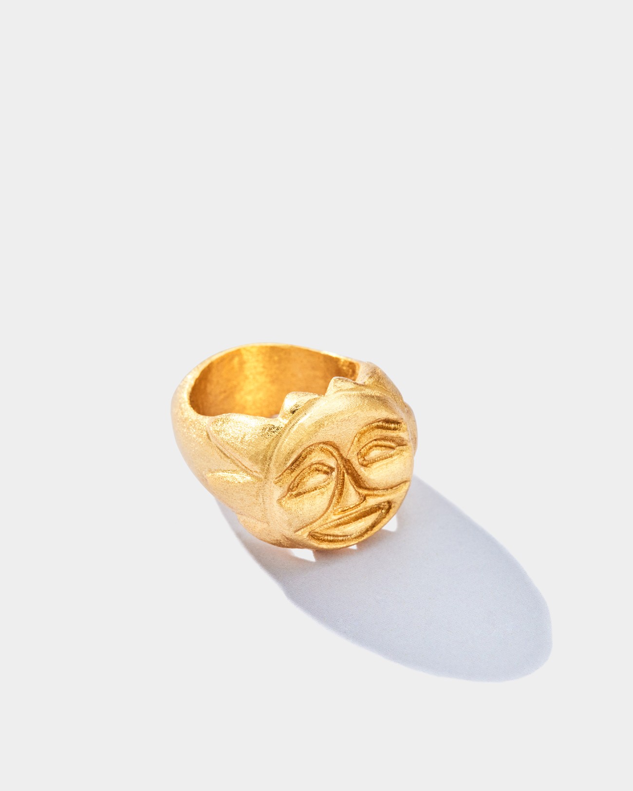 Handmade Sun Signet Ring