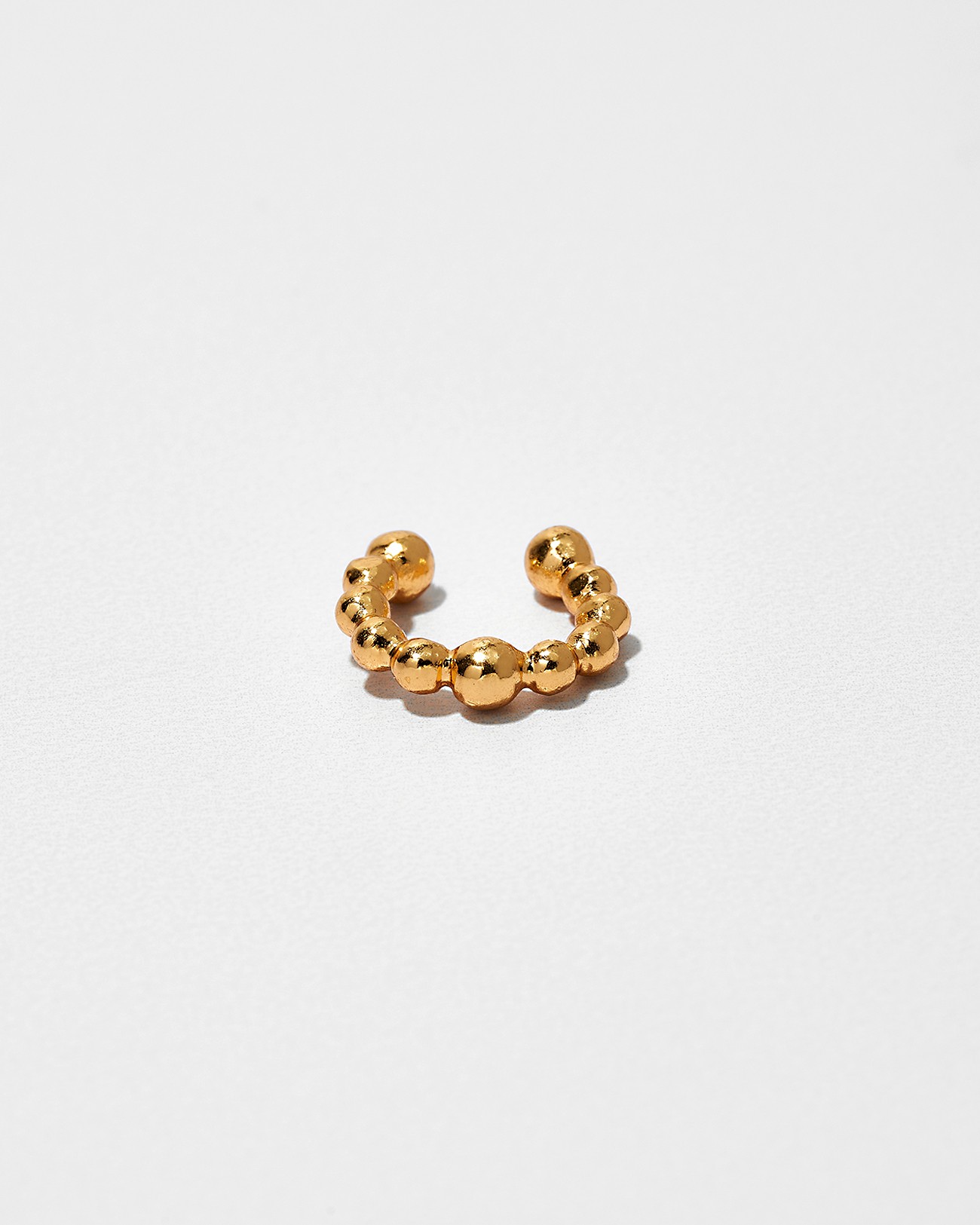 Ear Cuff Collection, Golden Balls Texture