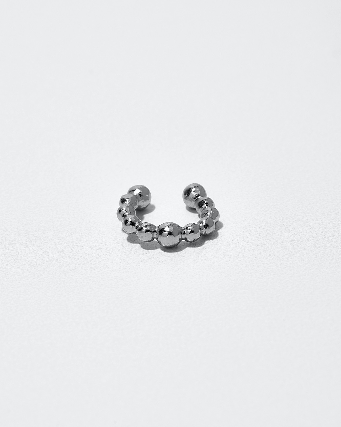 Ear Cuff Collection,  Platinum Balls Texture