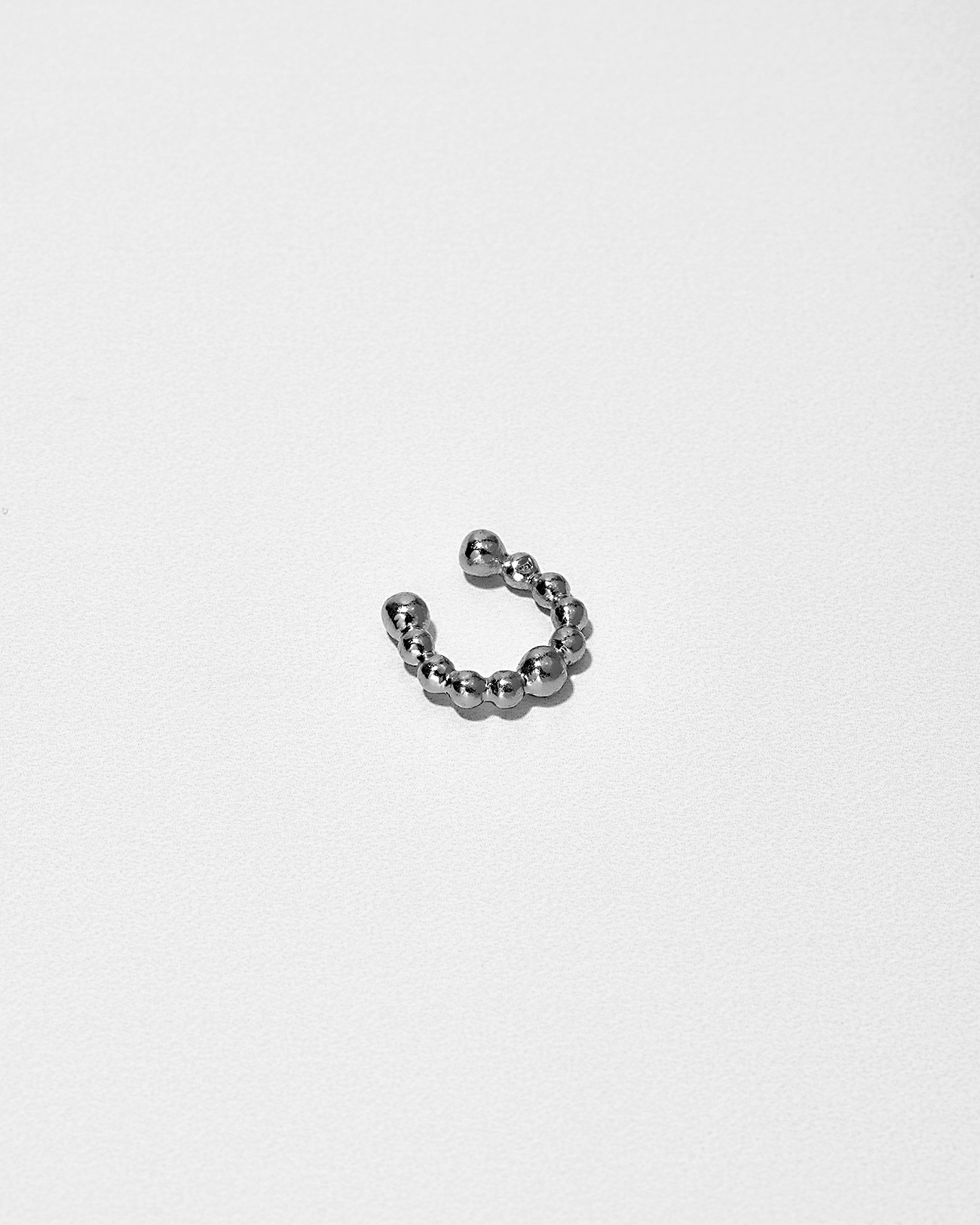 Ear Cuff Collection,  Platinum Balls Texture