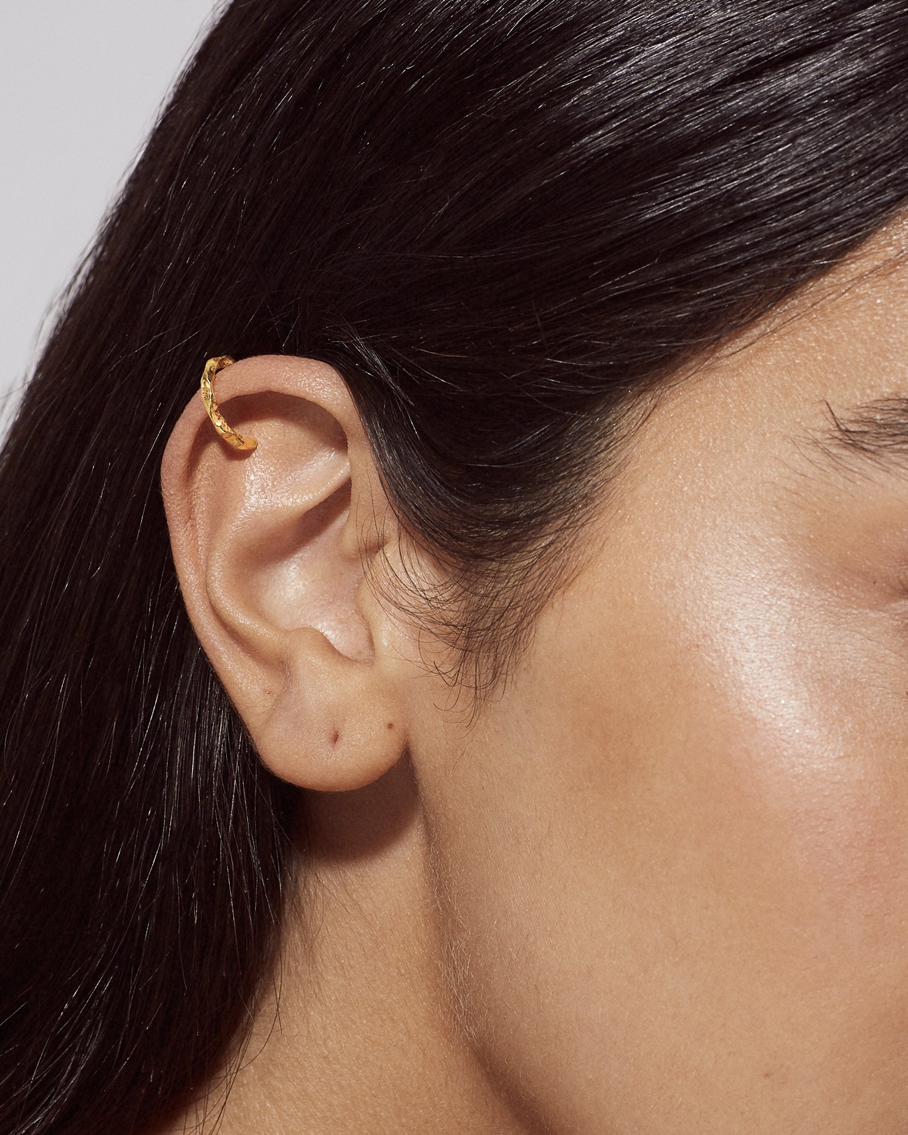 Ear Cuff Collection, Golden Grooves Texture