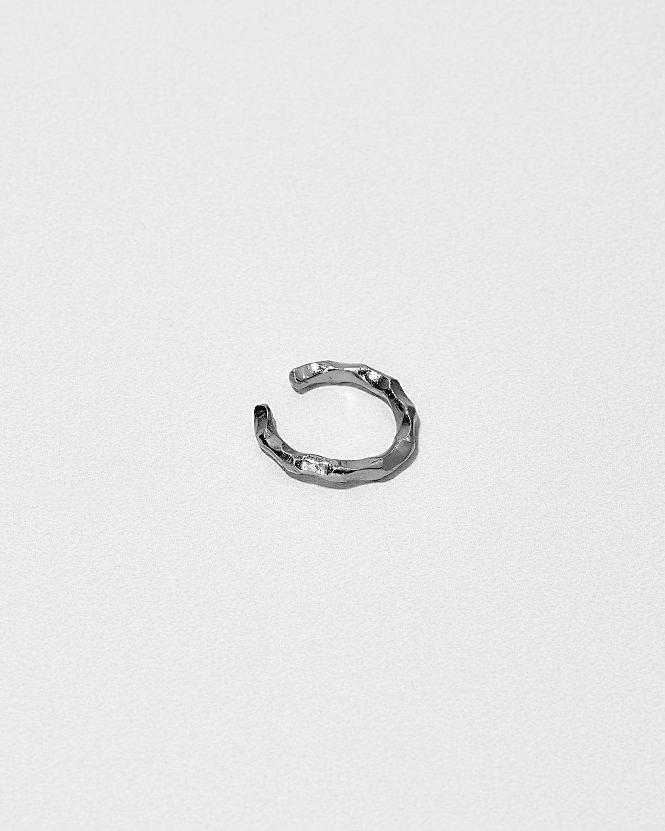 Ear Cuff Collection, Platinum Grooves Texture