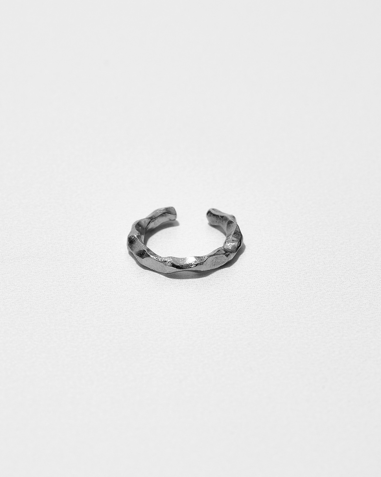 Ear Cuff Collection, Platinum Grooves Texture