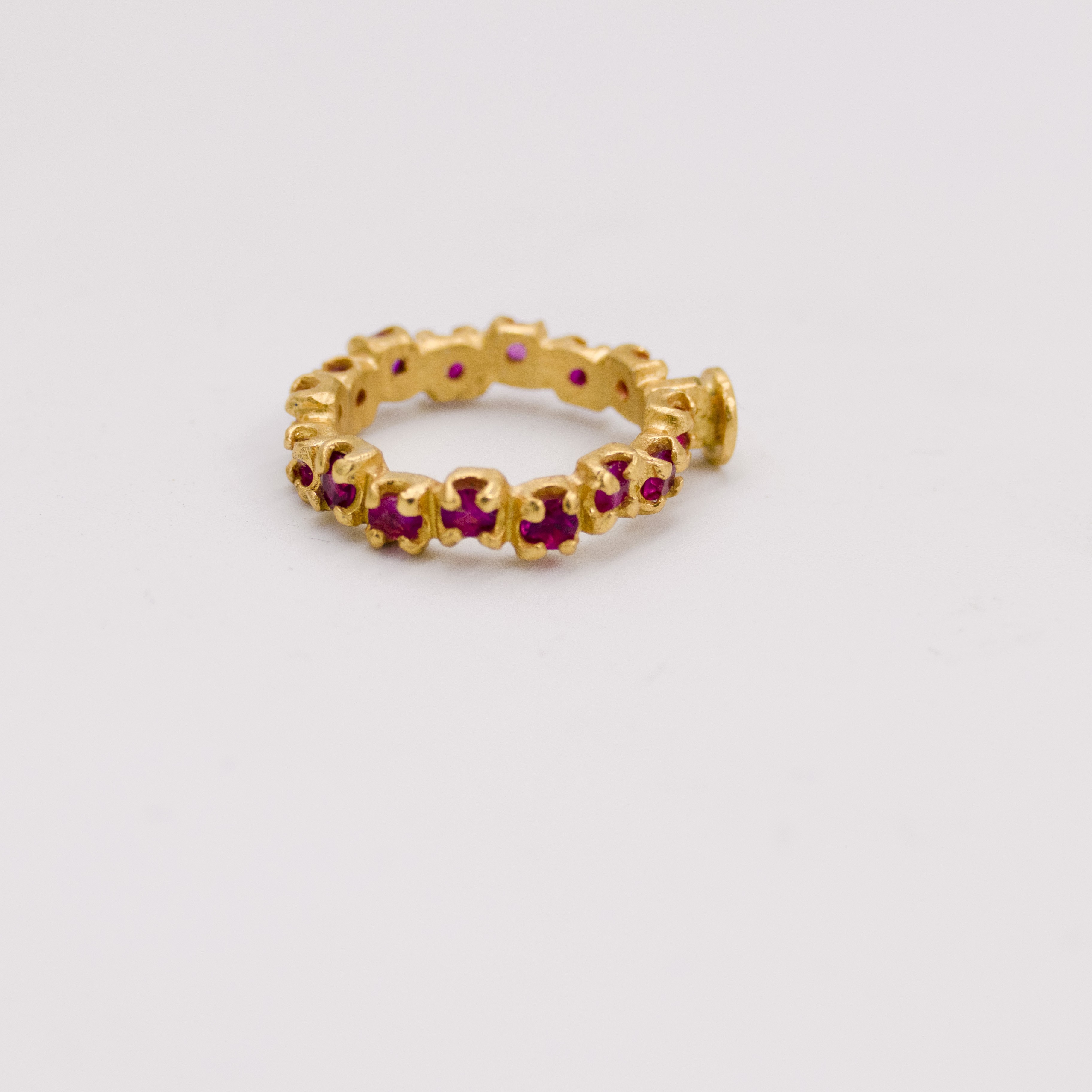 Just Rings Collection, with Synthetic Ruby ring