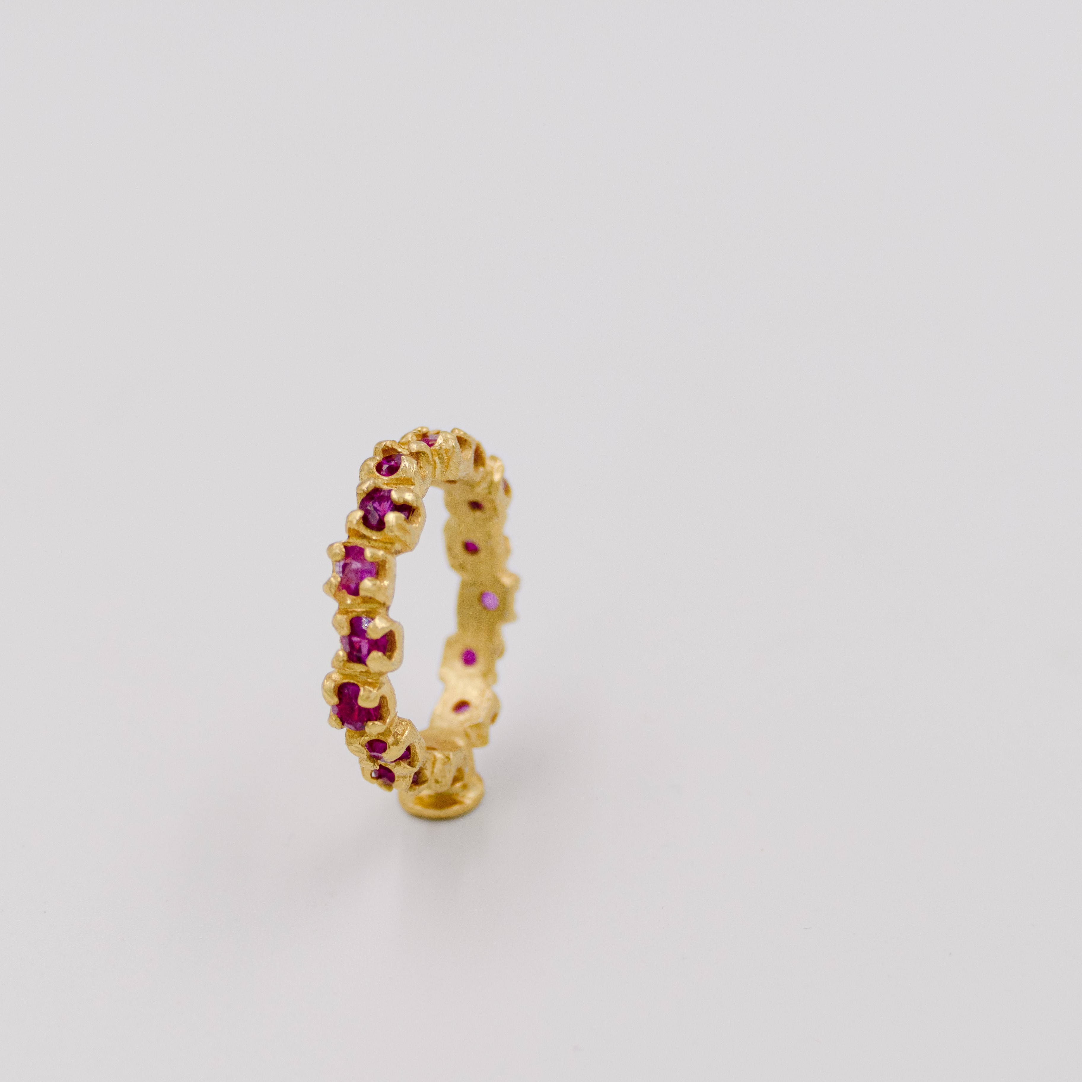 Just Rings Collection, with Synthetic Ruby ring