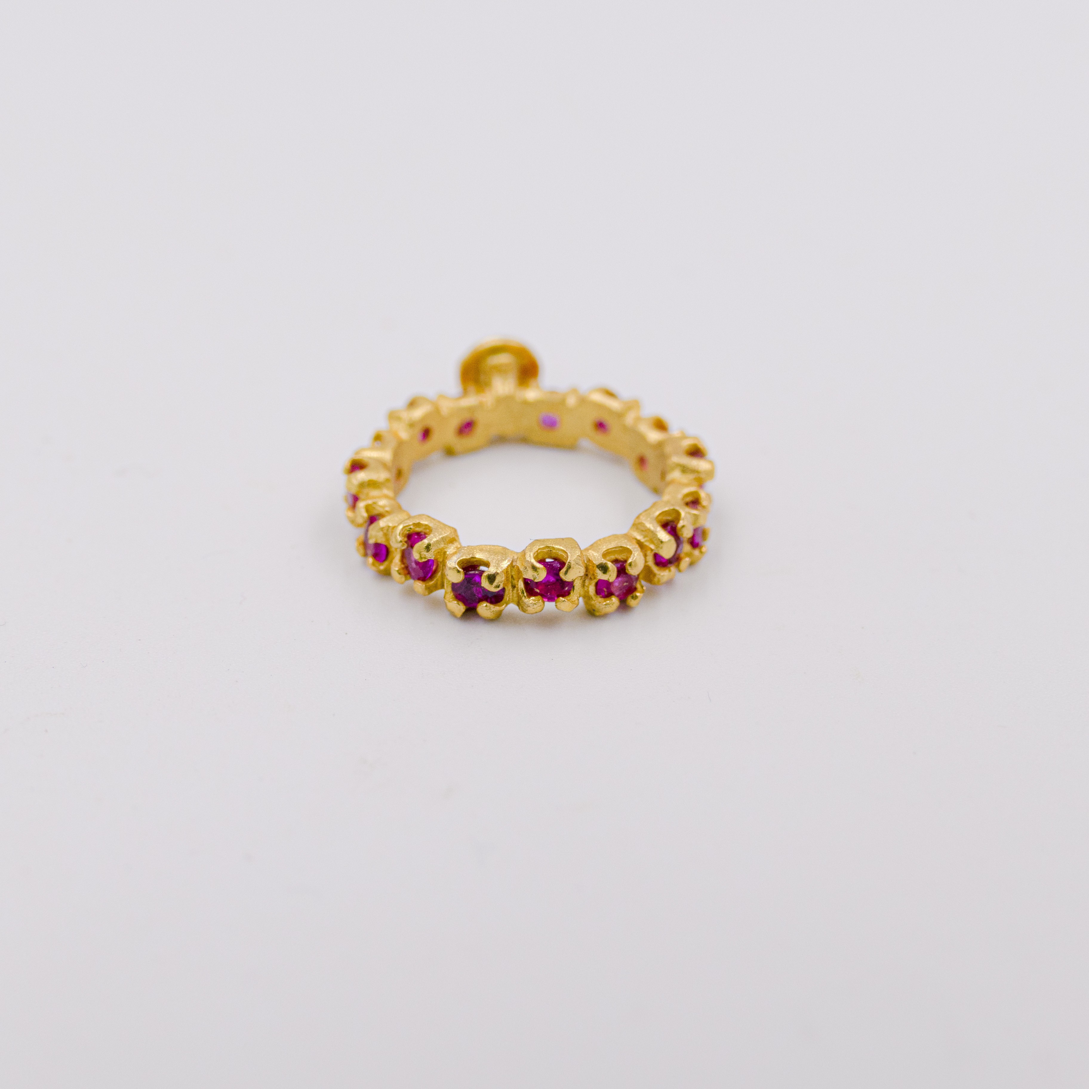 Just Rings Collection, with Synthetic Ruby ring