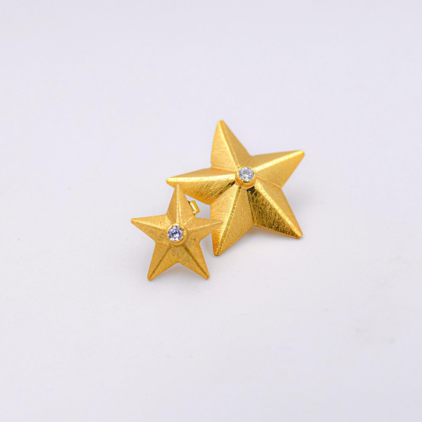 Summer Night Collection, 3D Medium & Small Stars With Zircon