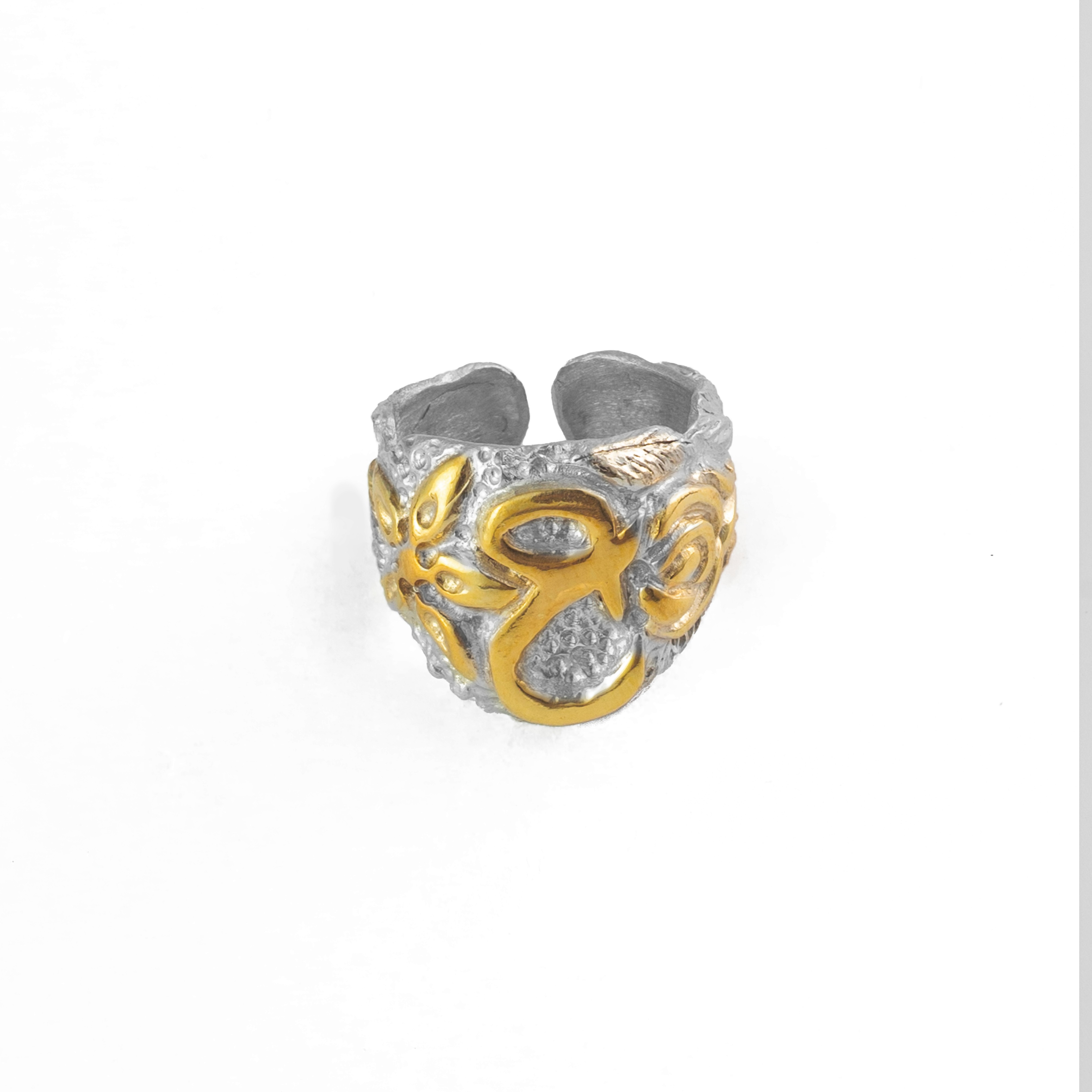 Calligraphy Collection, Arabic Initials , Letter 3an  ع Adjustable Ring