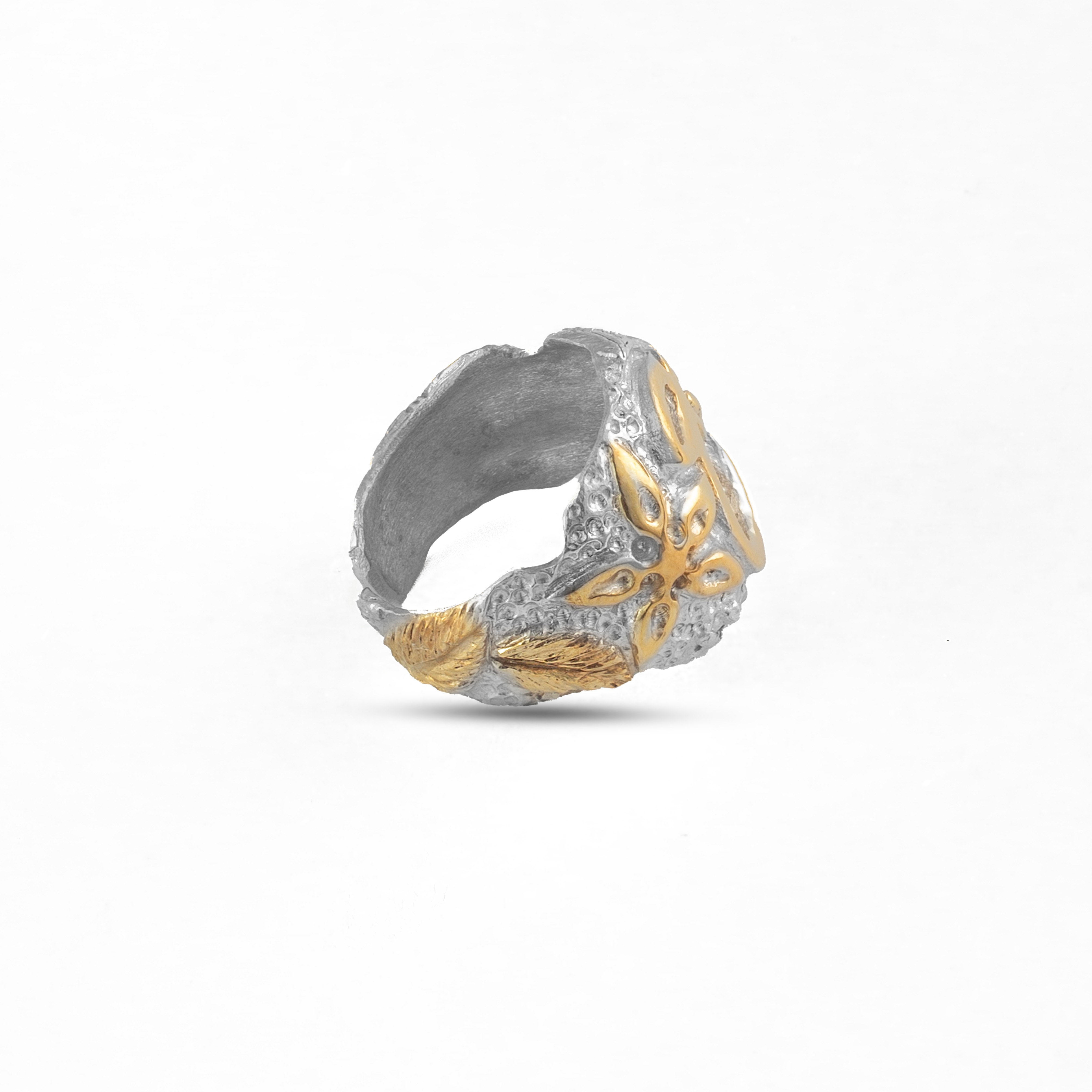 Calligraphy Collection, Arabic Initials , Letter 3an  ع Adjustable Ring