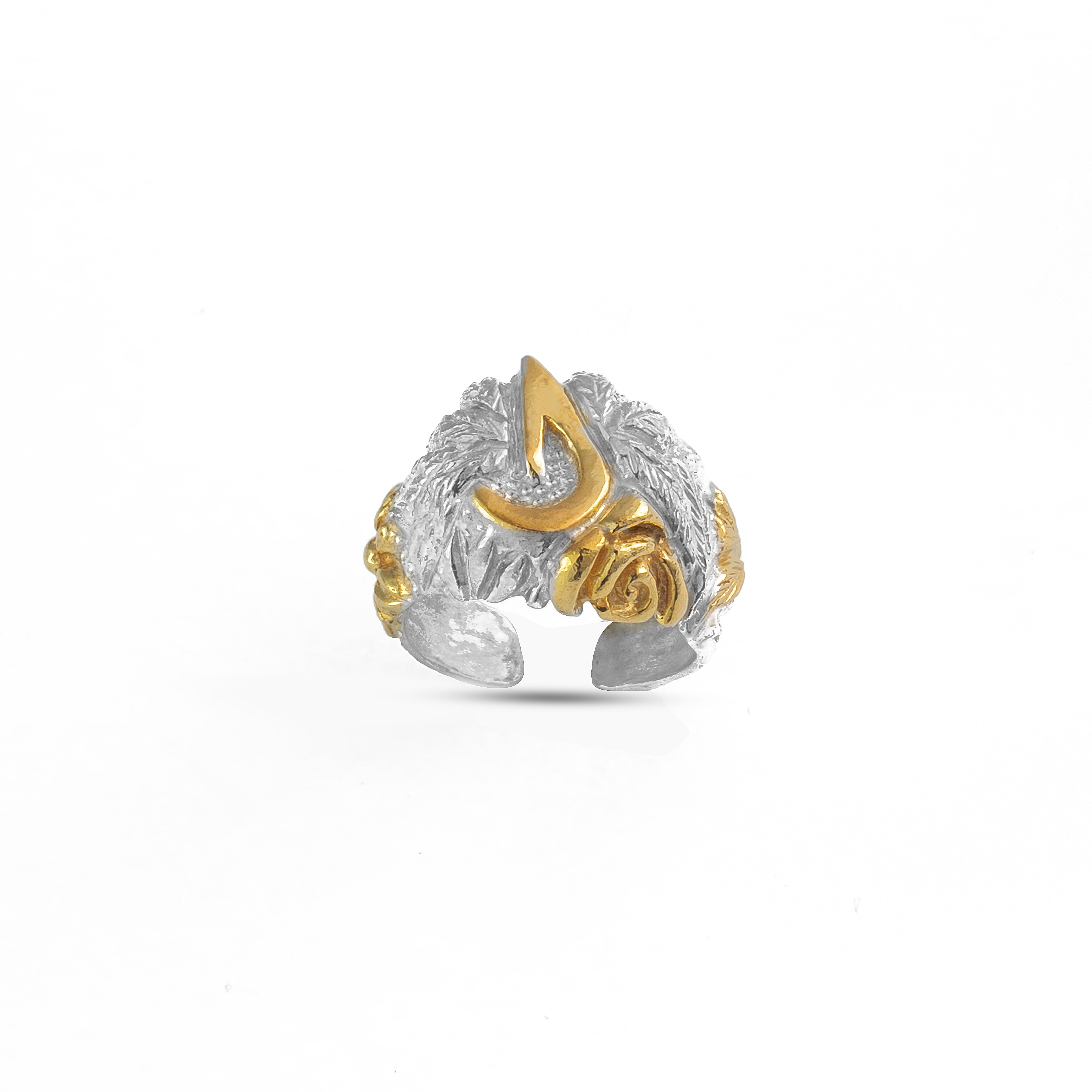 Calligraphy Collection, Arabic Initials , Letter Lam ل , Adjustable Ring