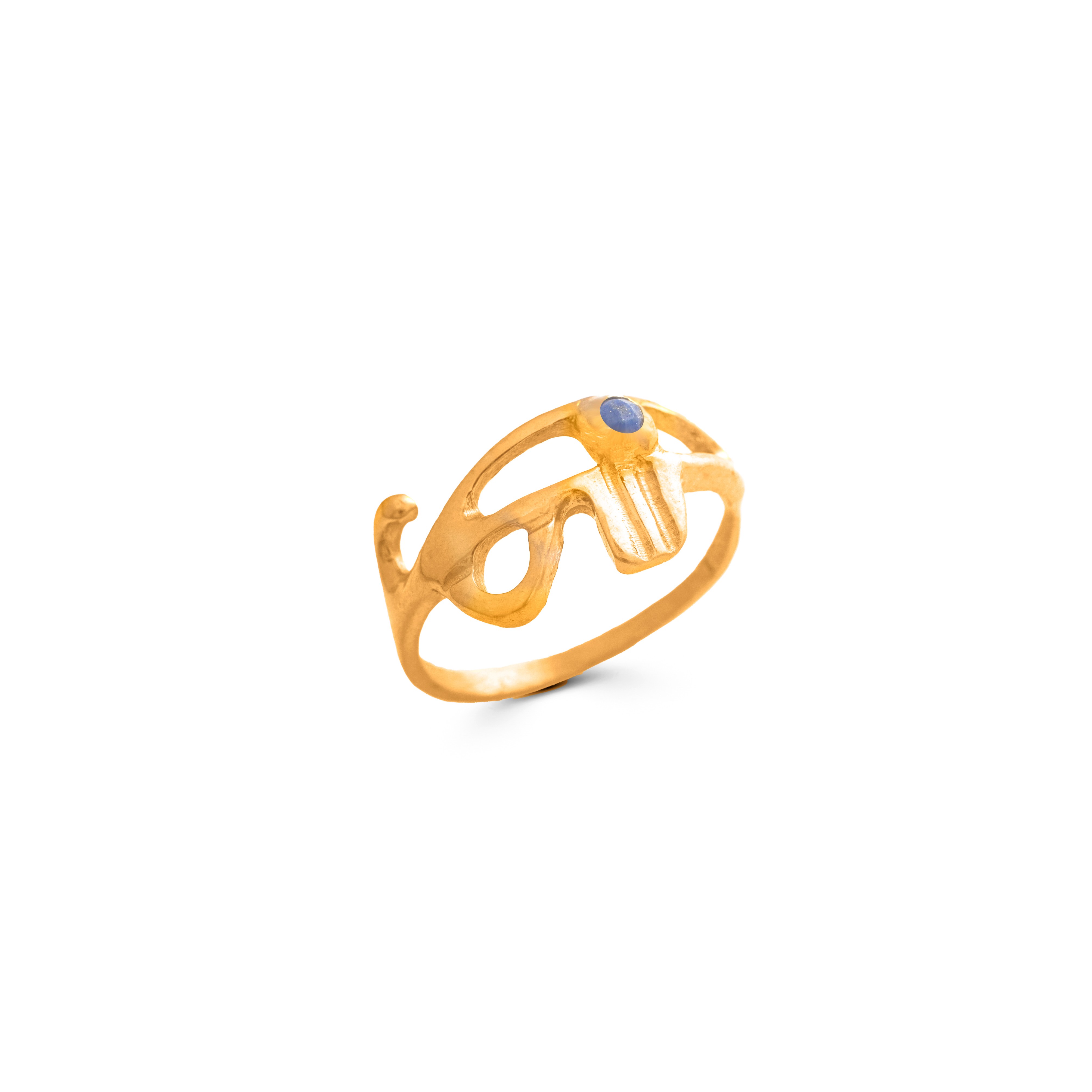 Pharaonic Collection, Horus Ring With Blue Lapis