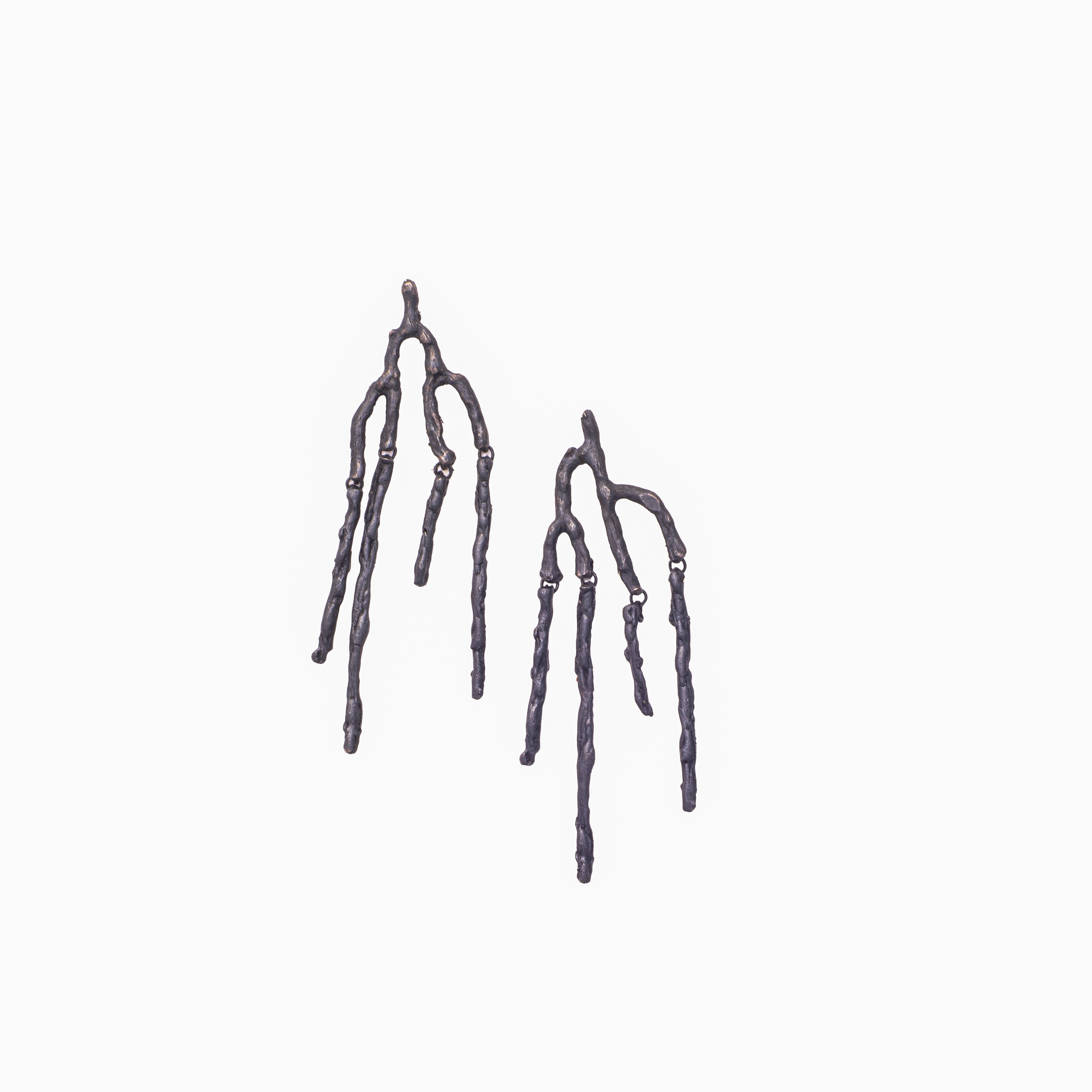 Japanese Tree Collection, 4 Branches Long Stud Earring